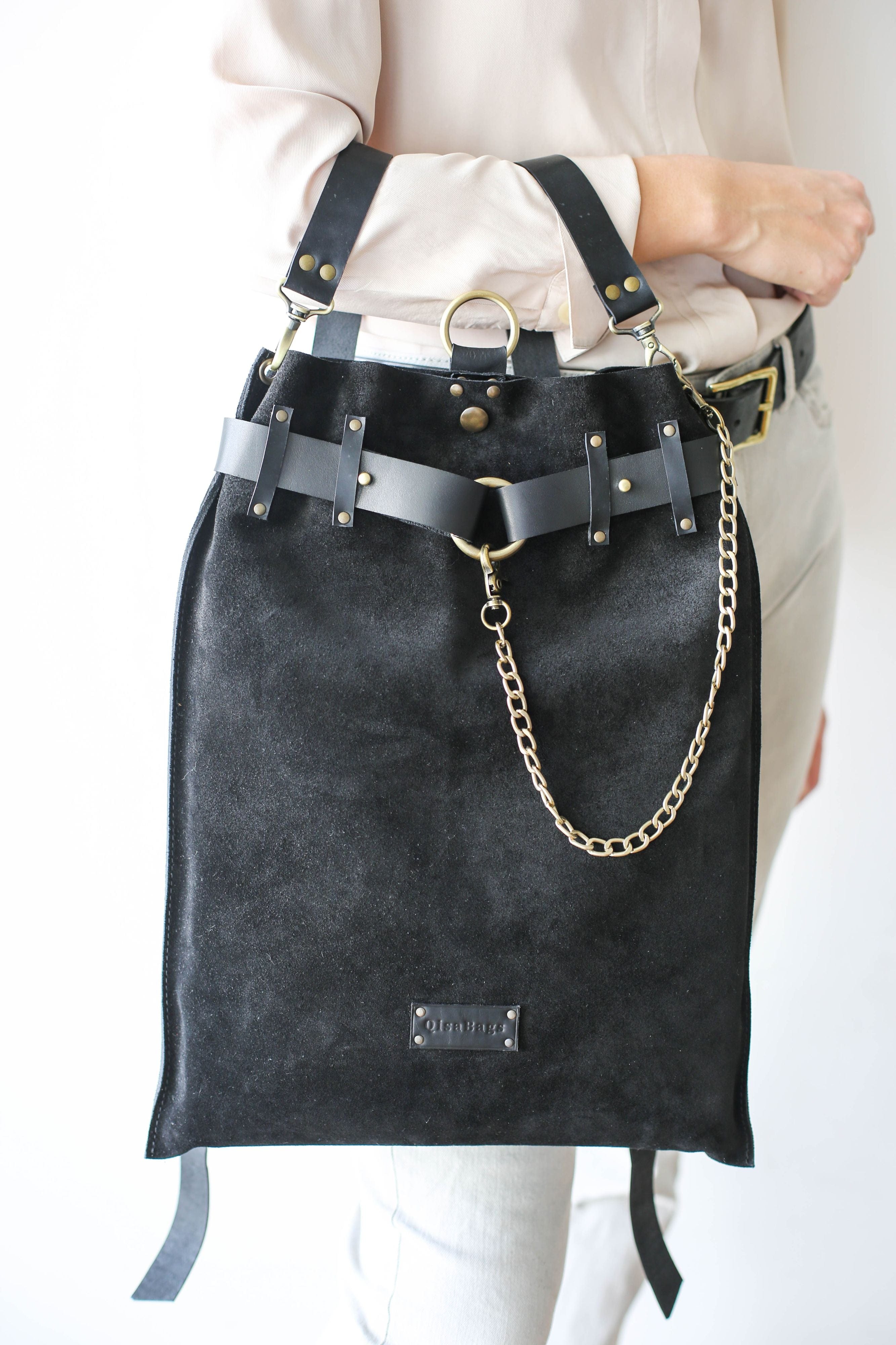 Black Leather Purse