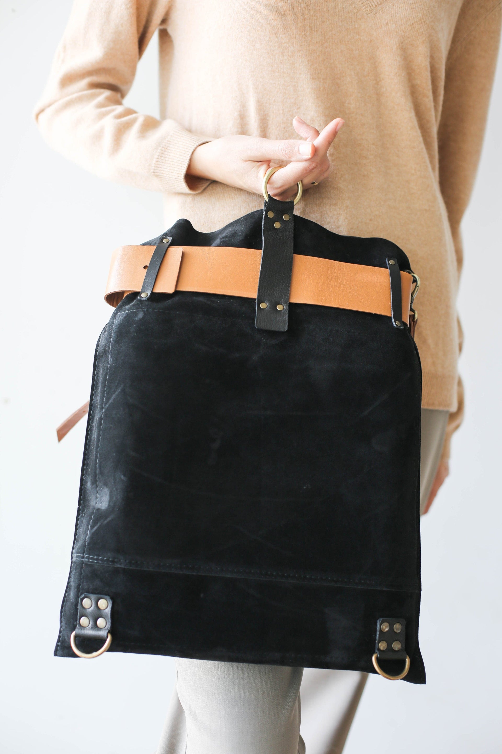Stylish Leather backpack Purse