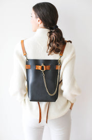 Leather Backpack Purse