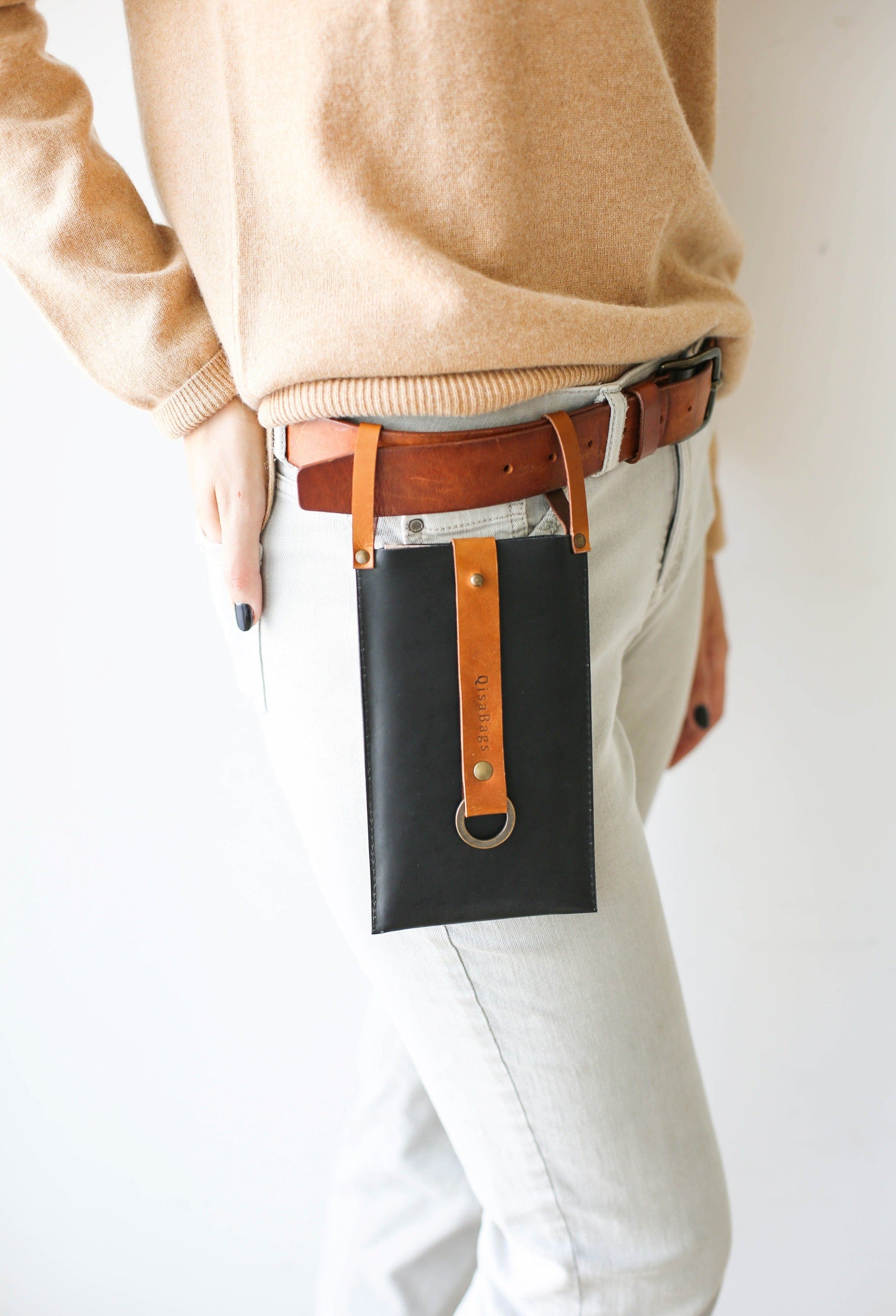 Stylish Leather Belt bag