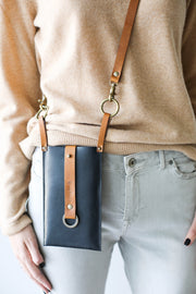 Leather bag for phone