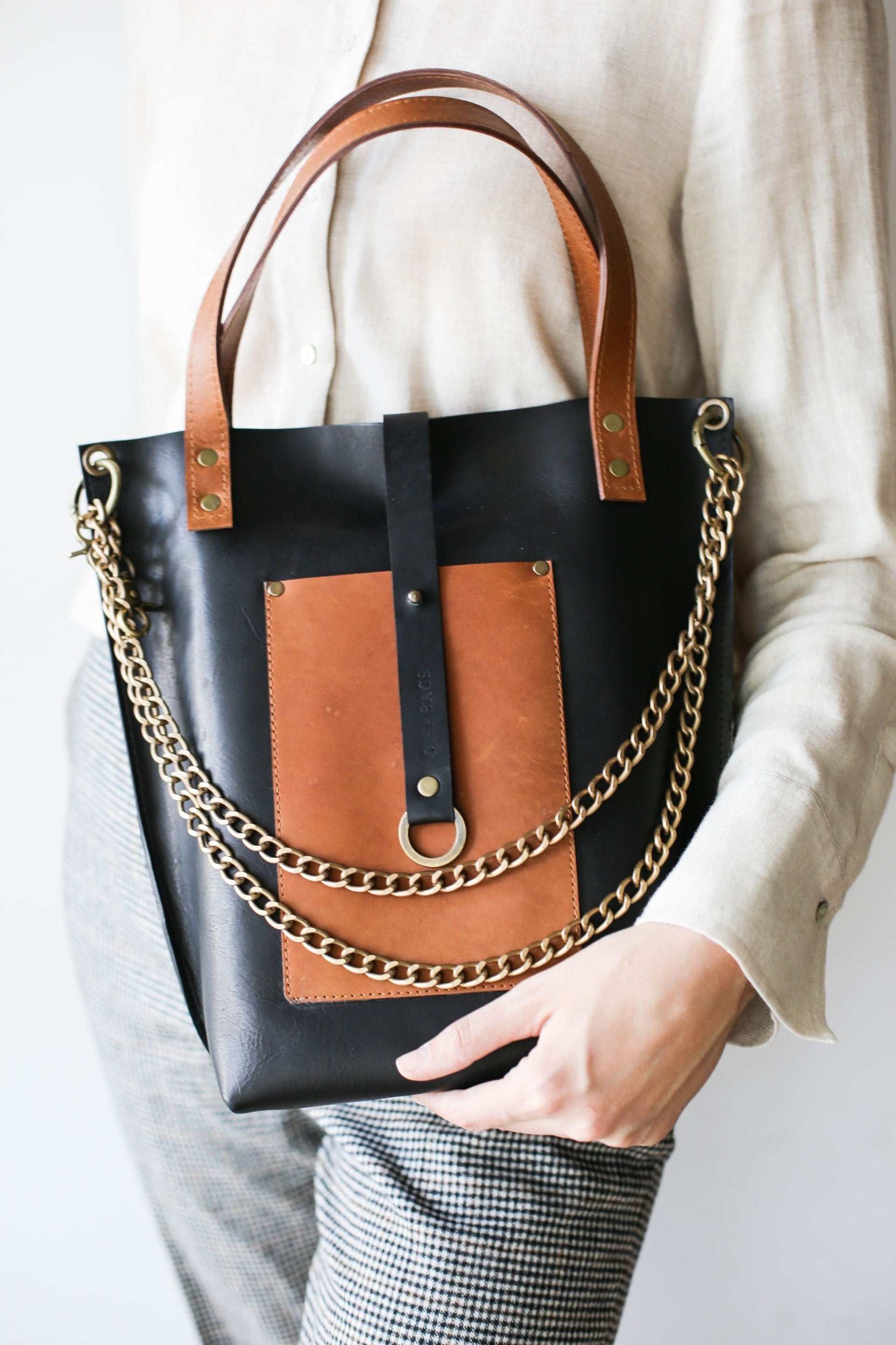 designer leather bag