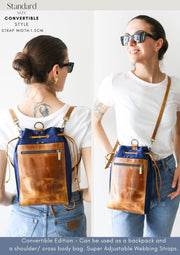 convertible leather backpacks for woman