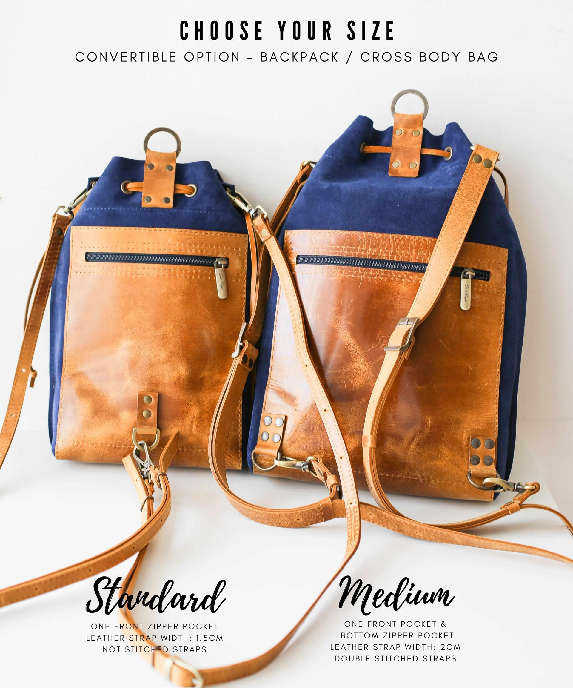 leather backpack purses for women