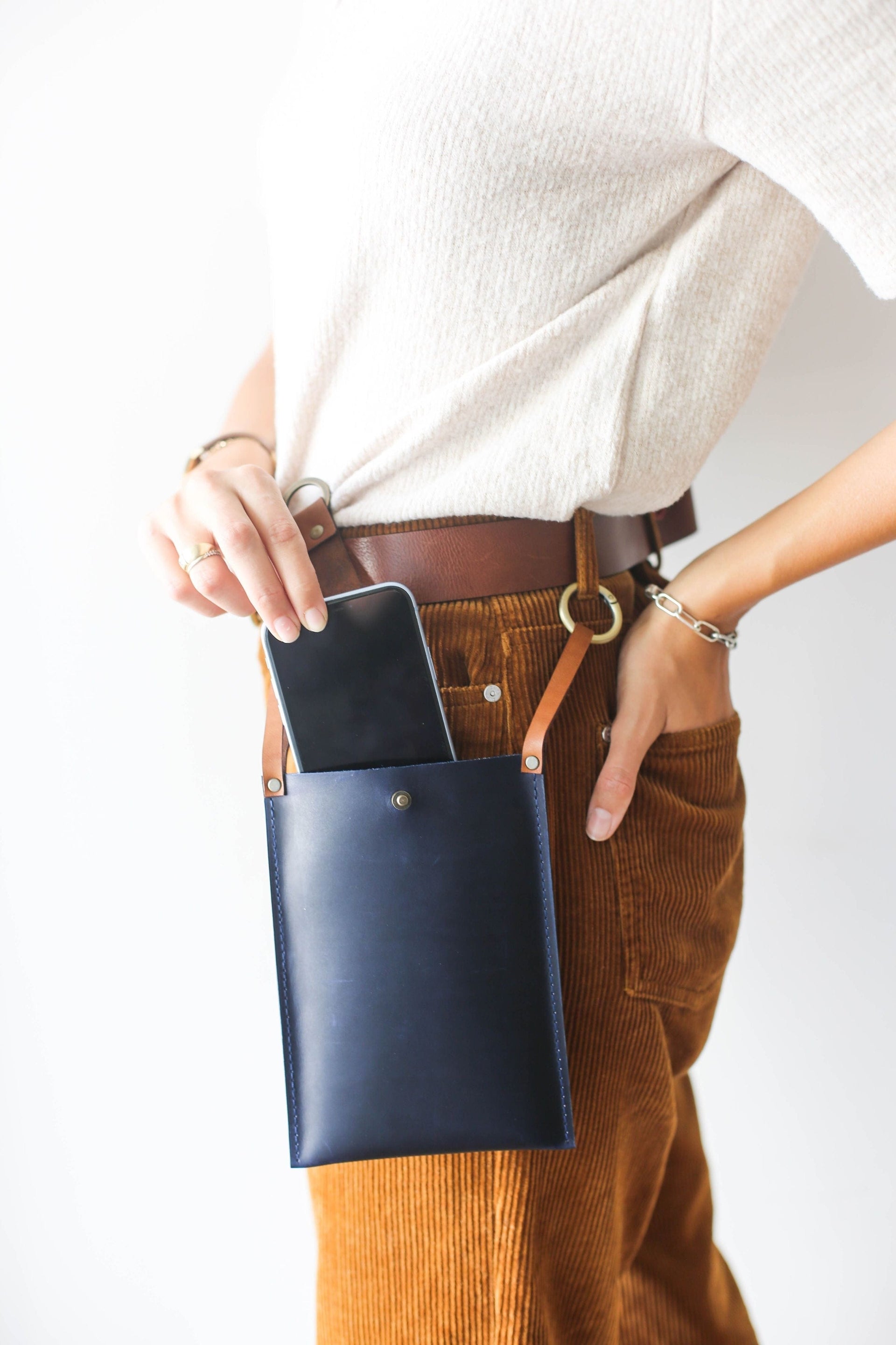 leather bag for phone