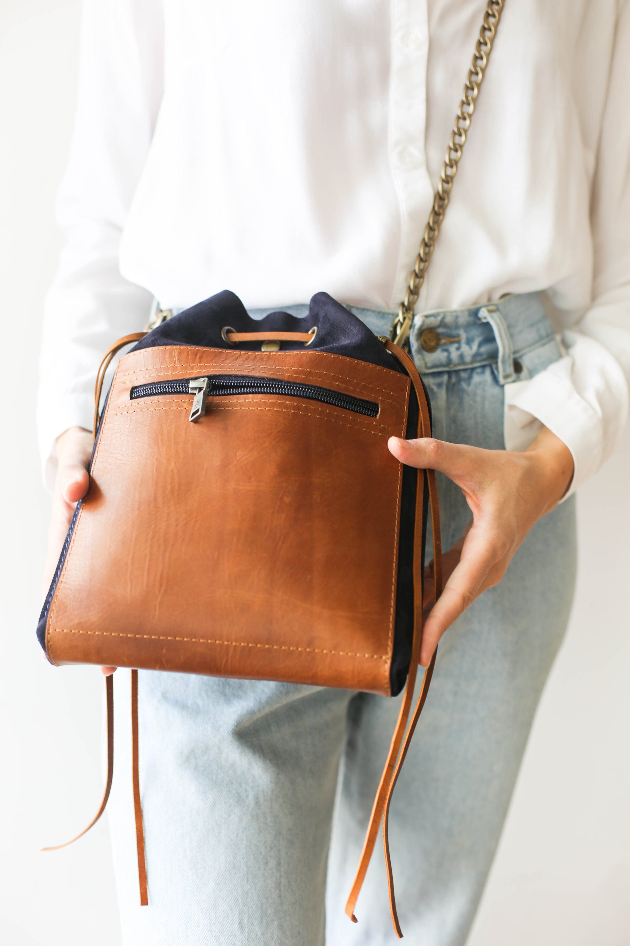 bucket leather bags