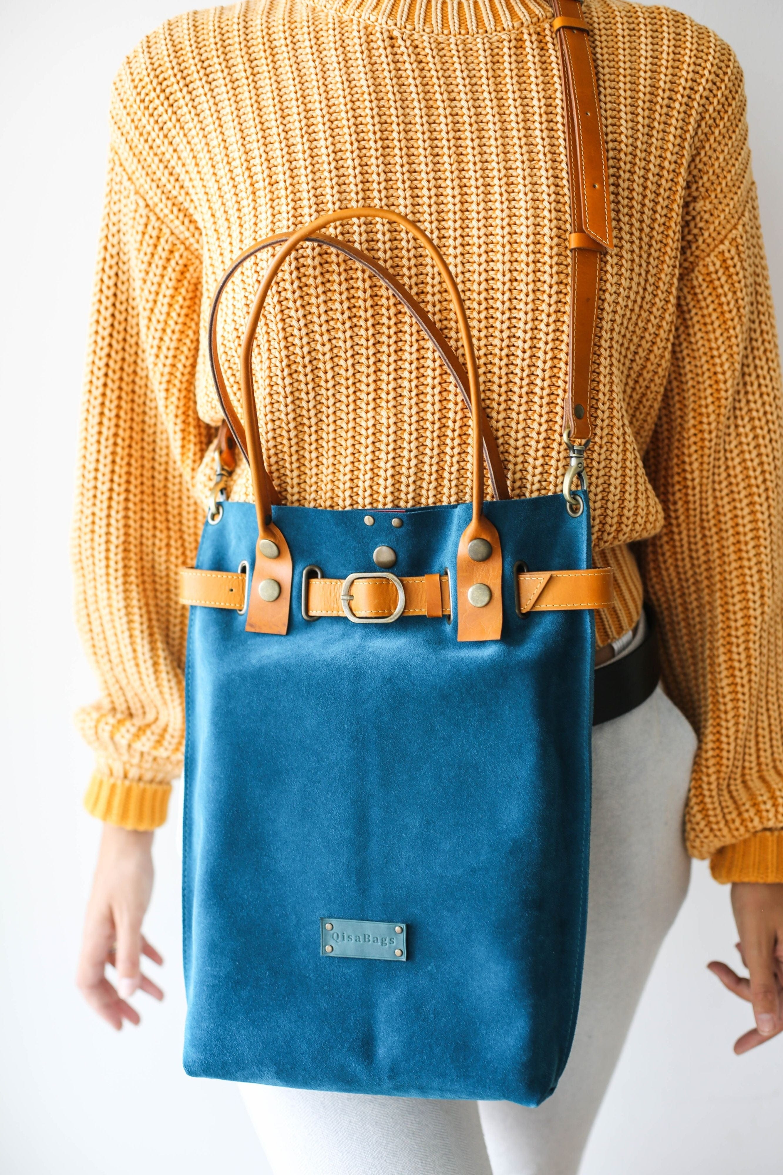 Suede Cross Body Bag