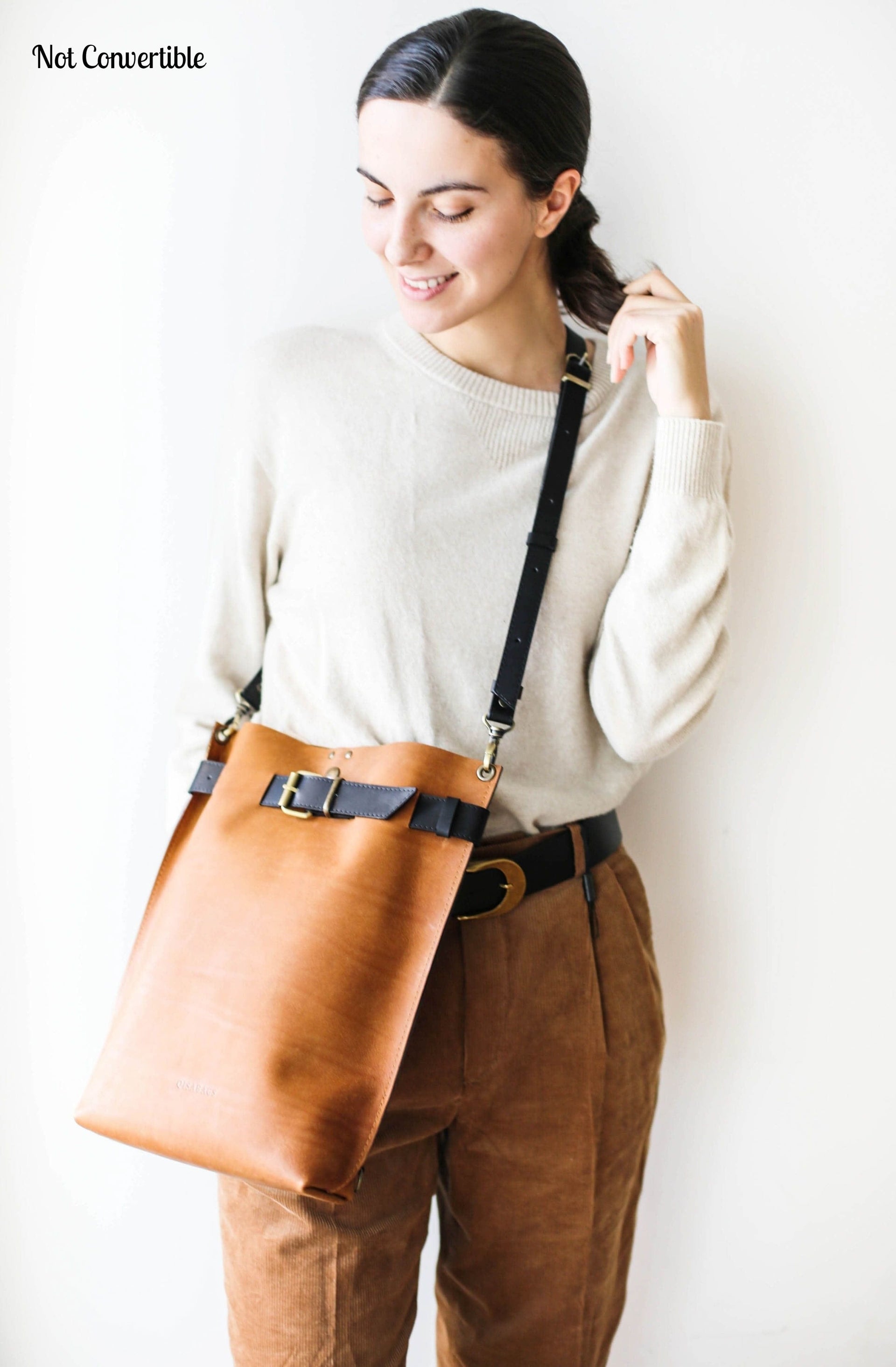 convertible leather bag
