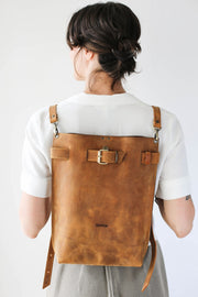 leather backpack for laptop