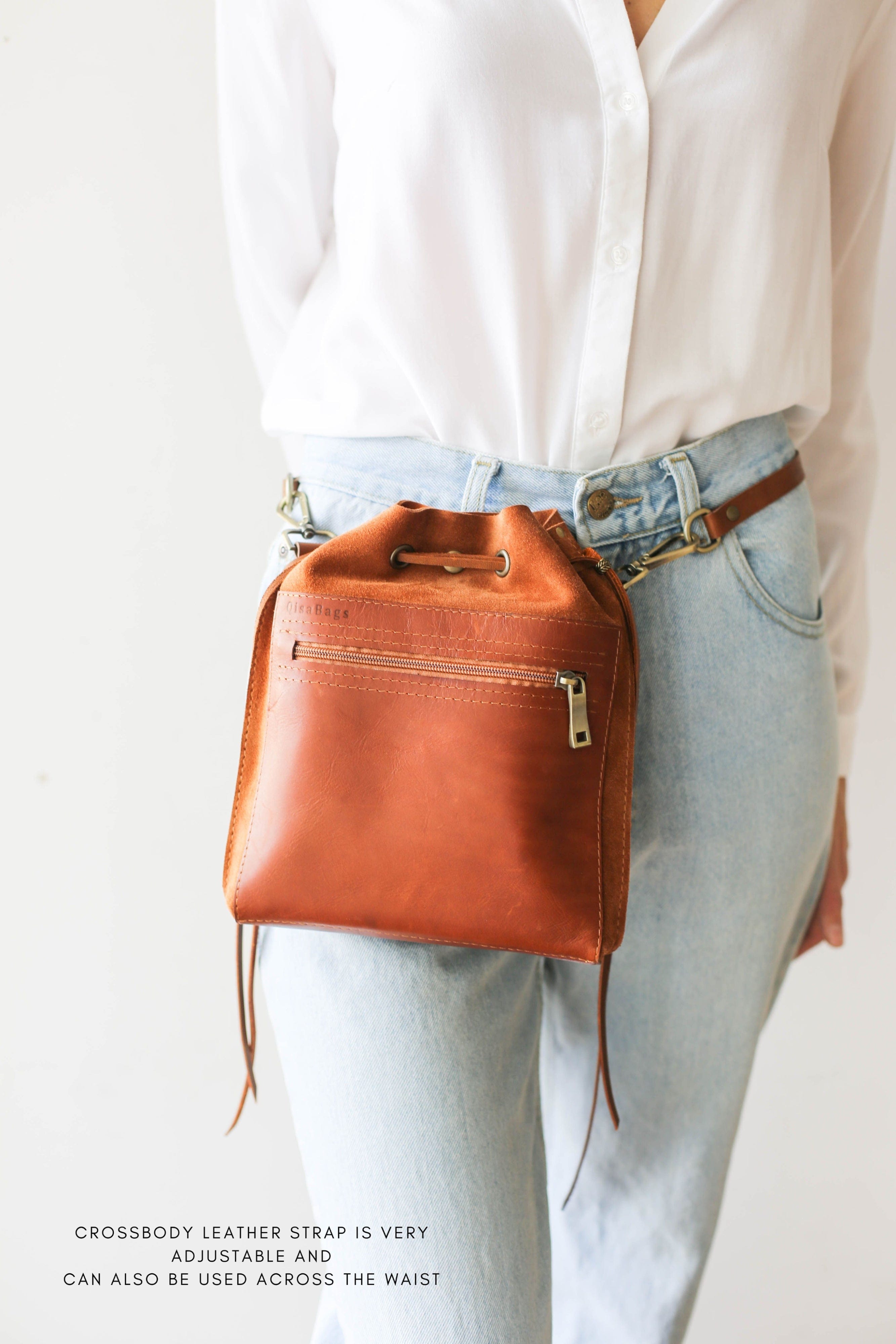 leather hip bag