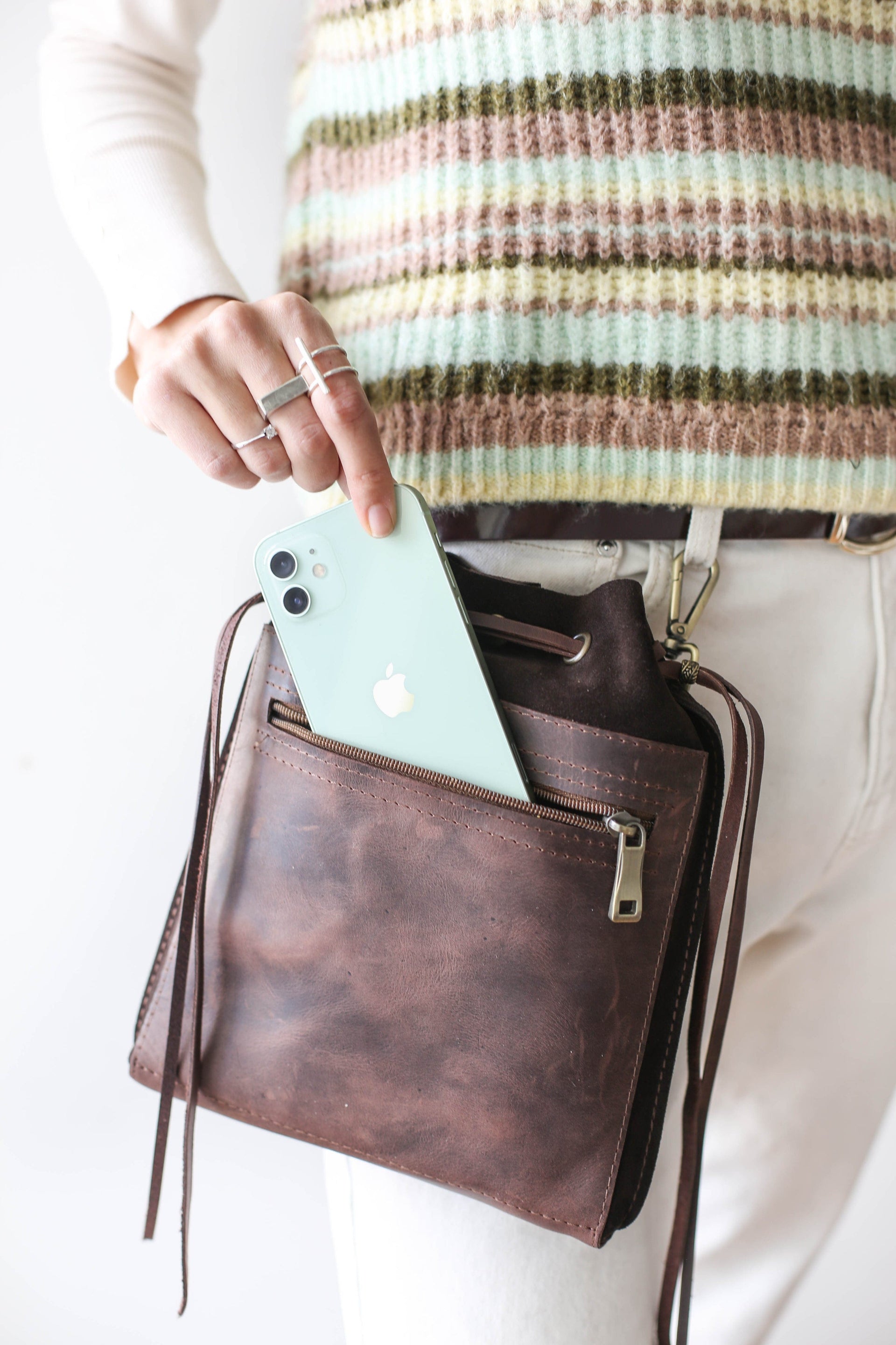 leather bag for phone