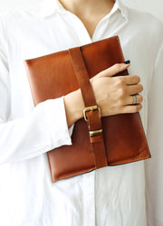 brown leather ipad case