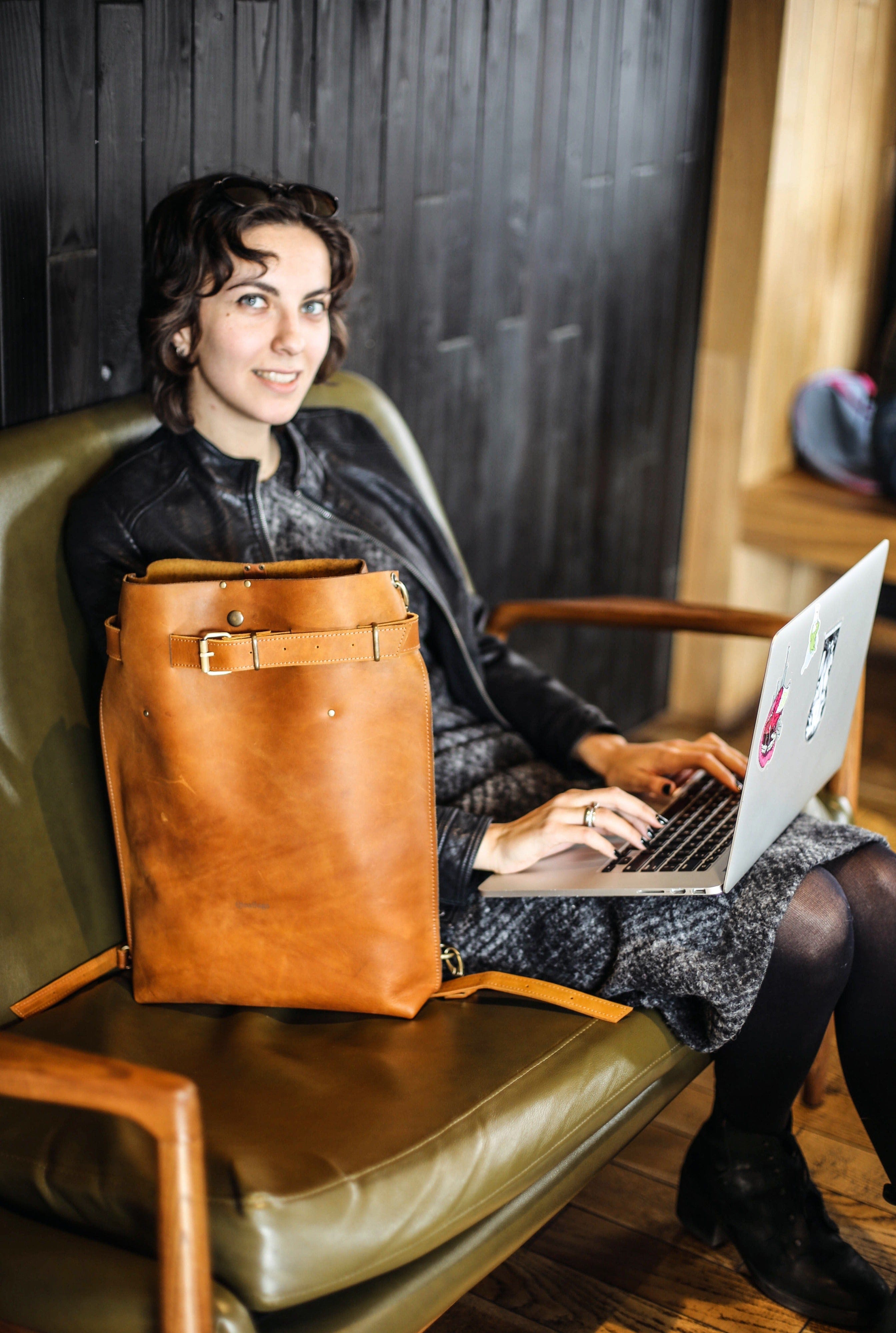 Laptop Leather Bag