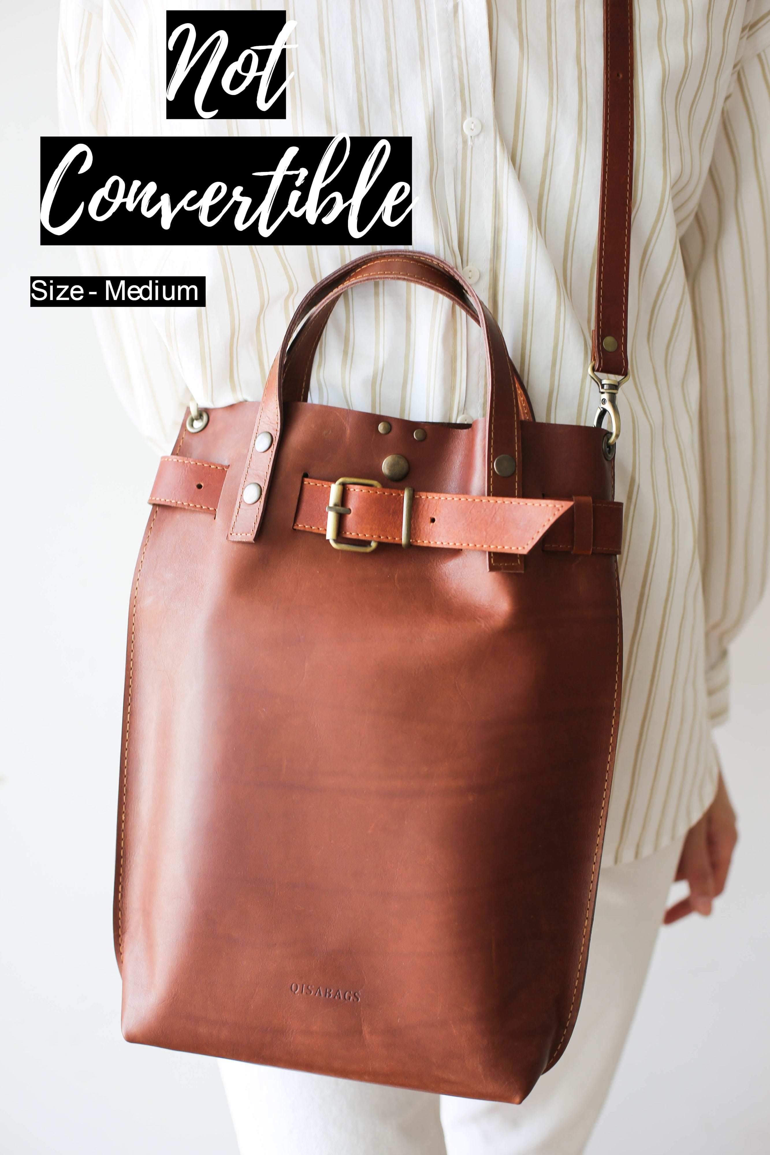 Brown Leather Bag for Laptop