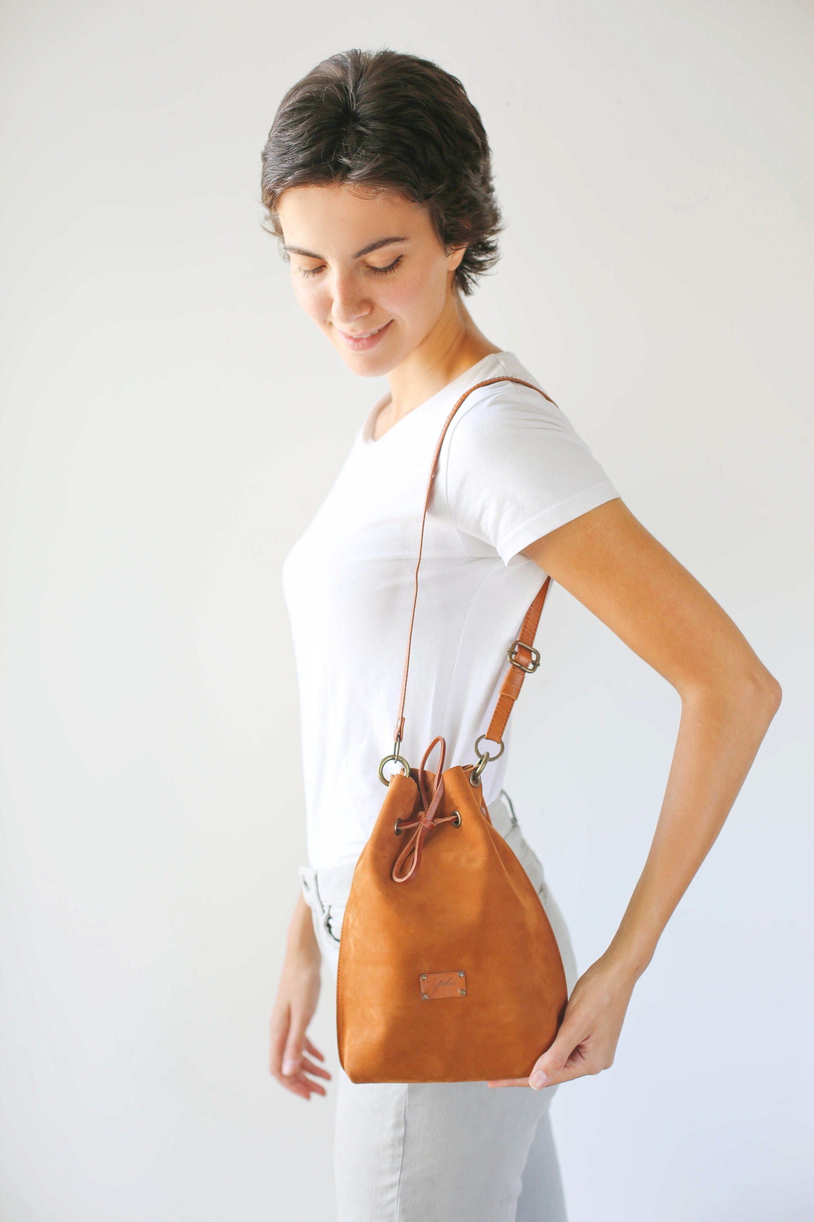 Brown Leather Shoulder Bag