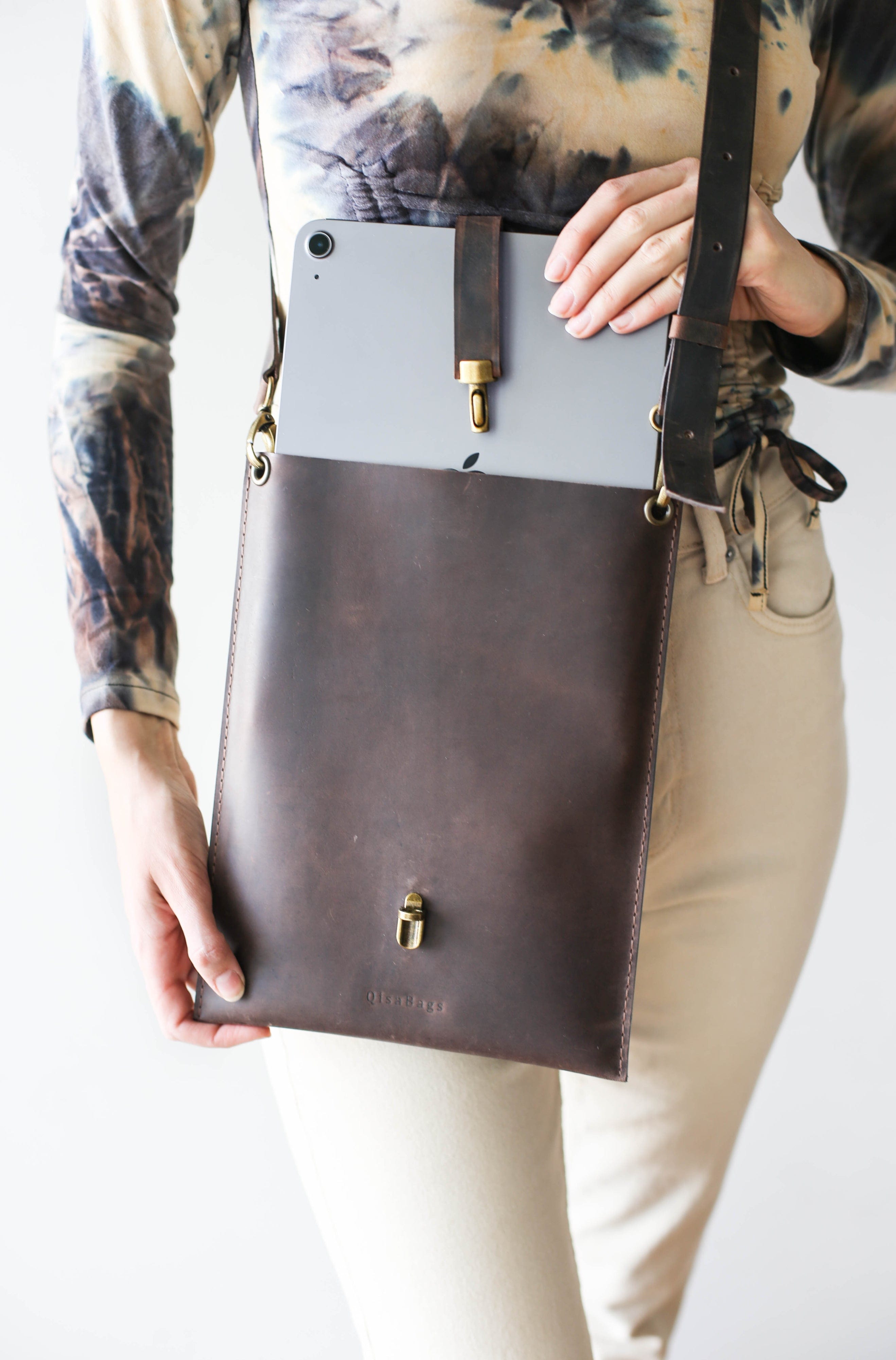 brown leather case for ipad 31497479585969