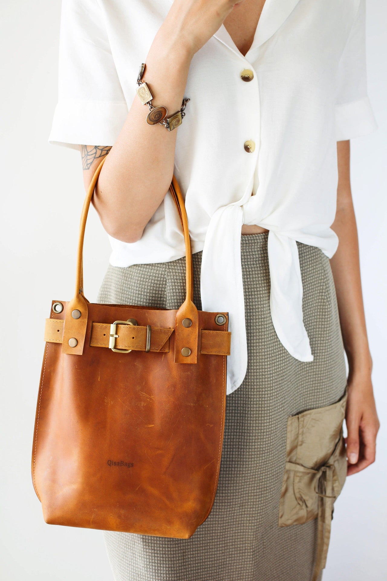 Leather Handbag women