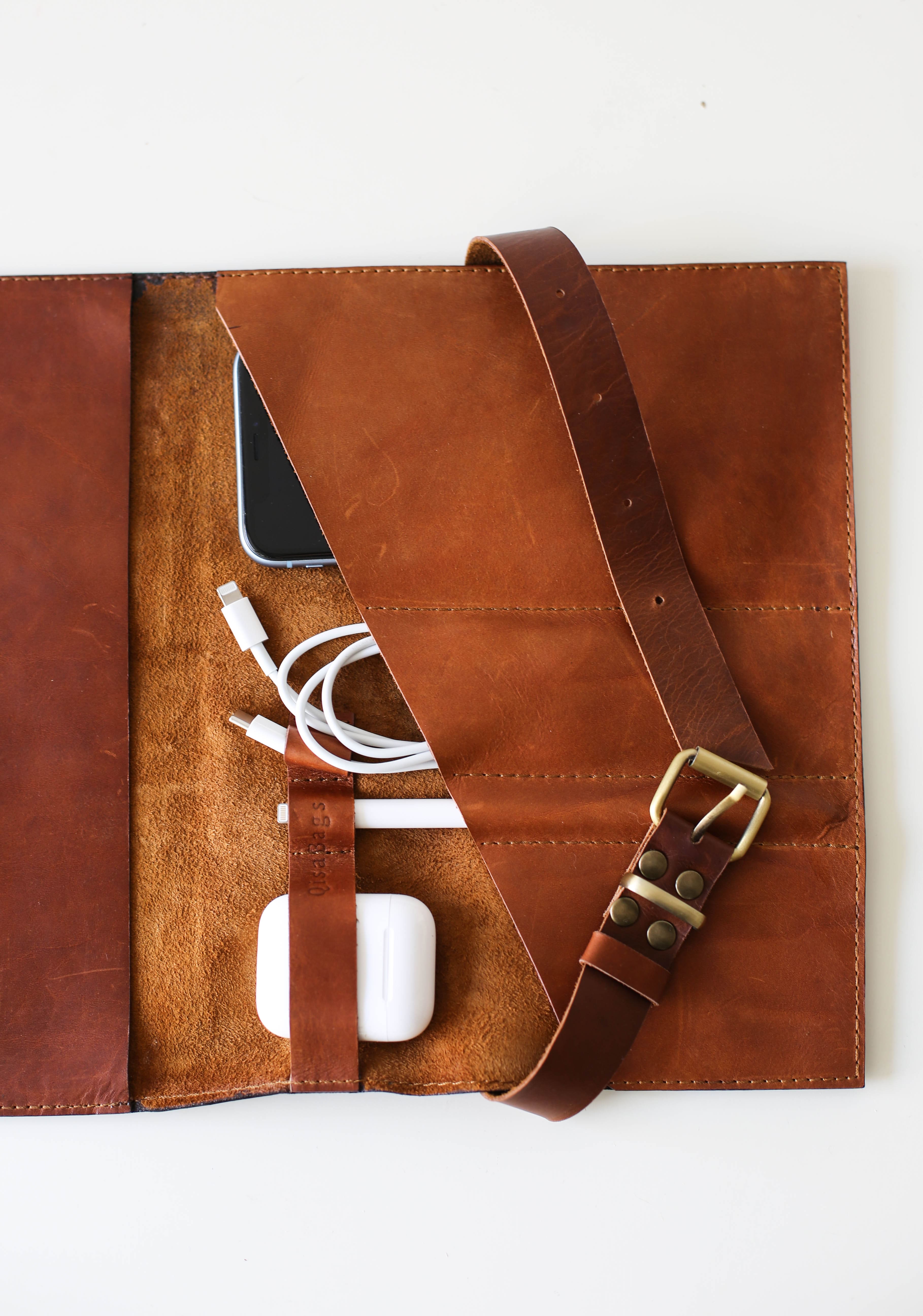 Brown Leather Macbook 12