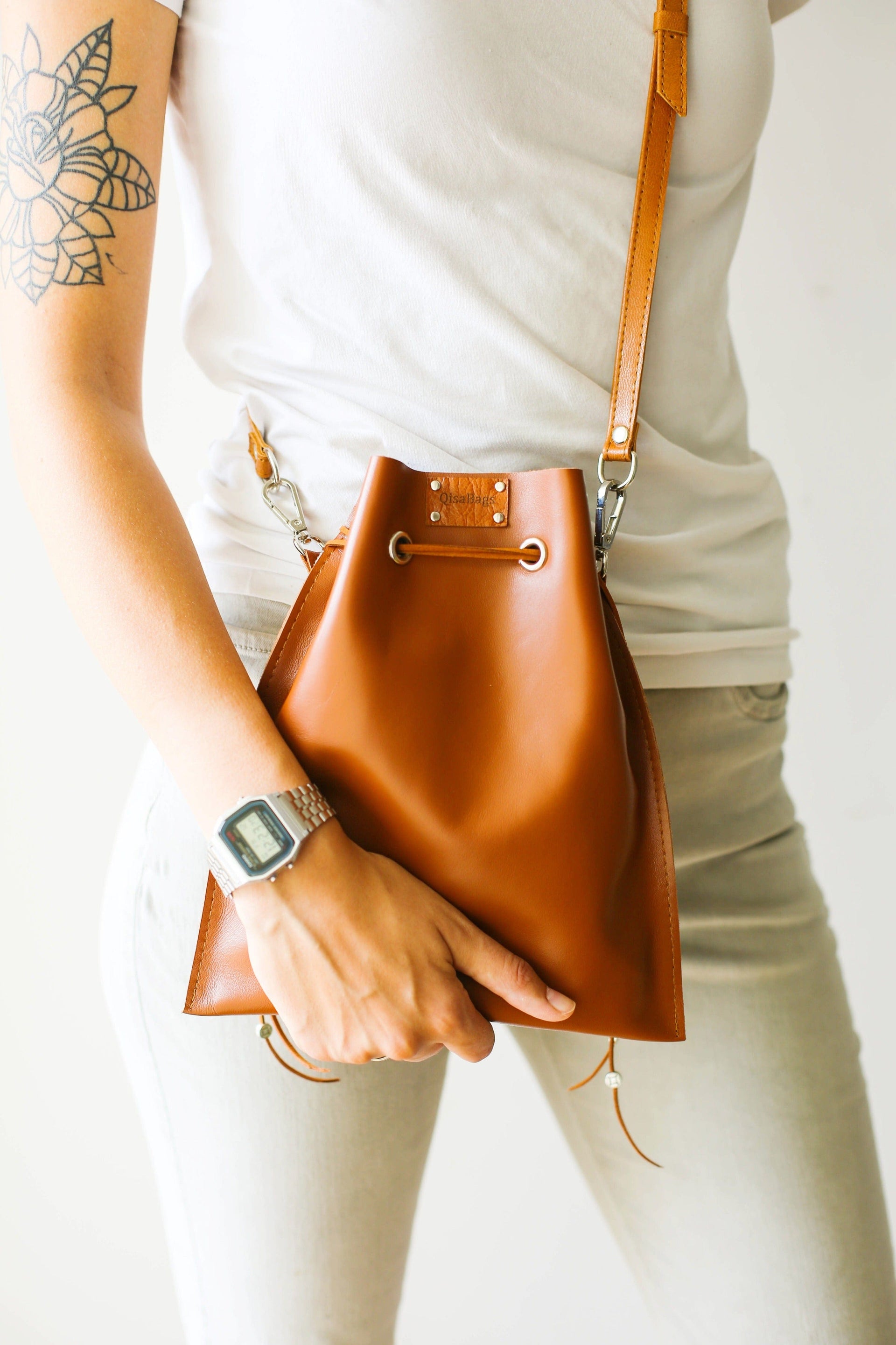 Handmade Leather Pouch Bag