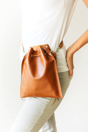 Brown Leather Waist Bag