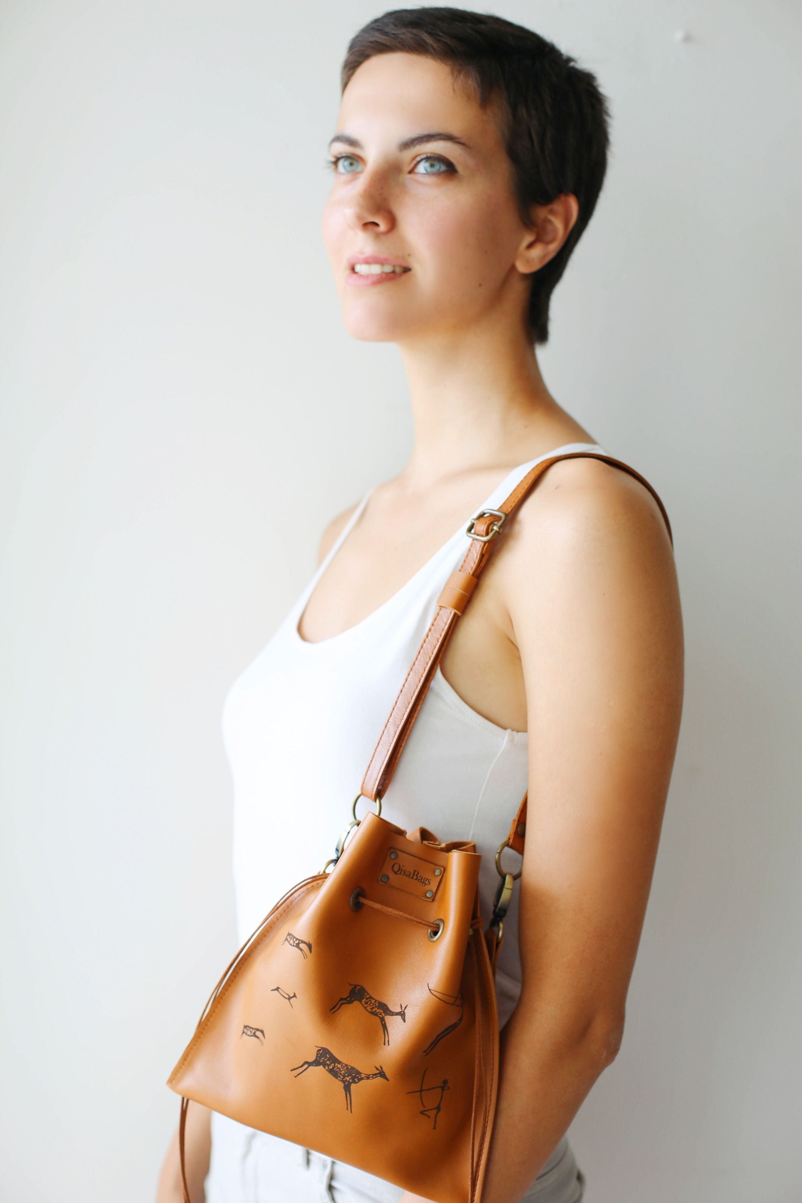 small leather bag