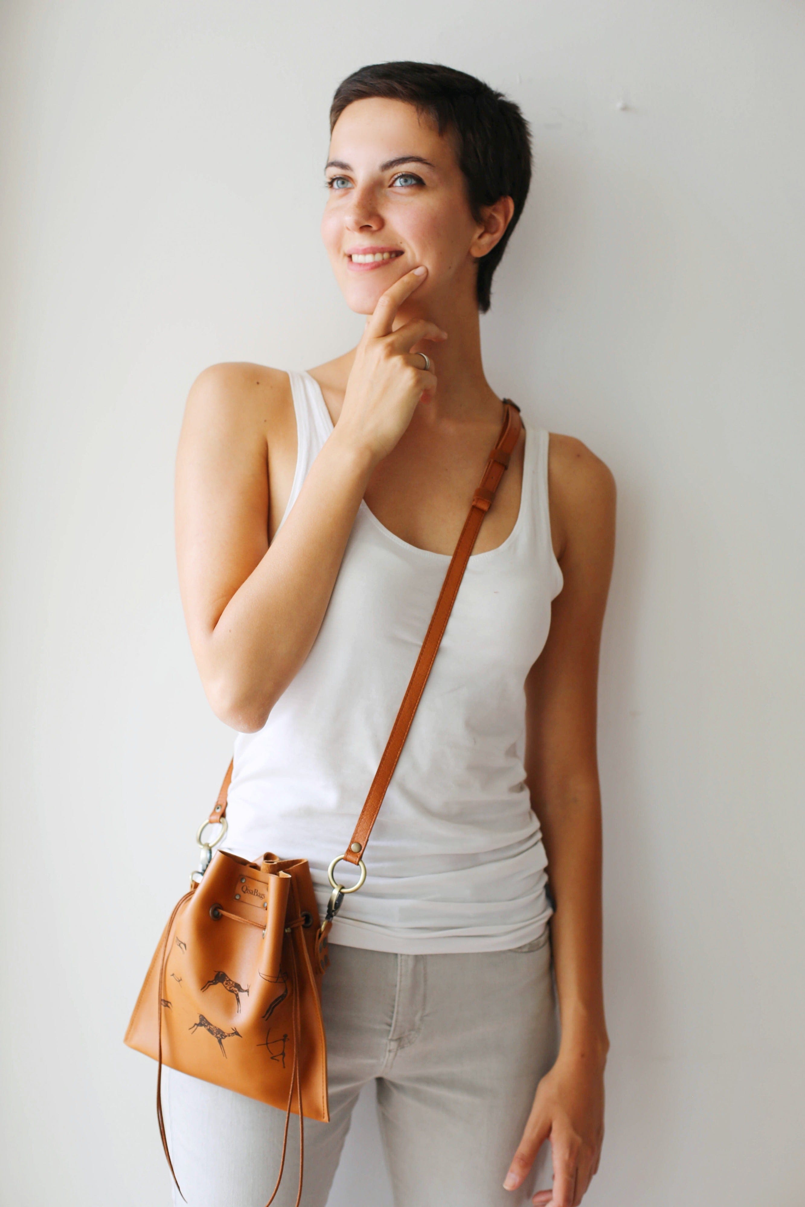 brown leather purse crossbody