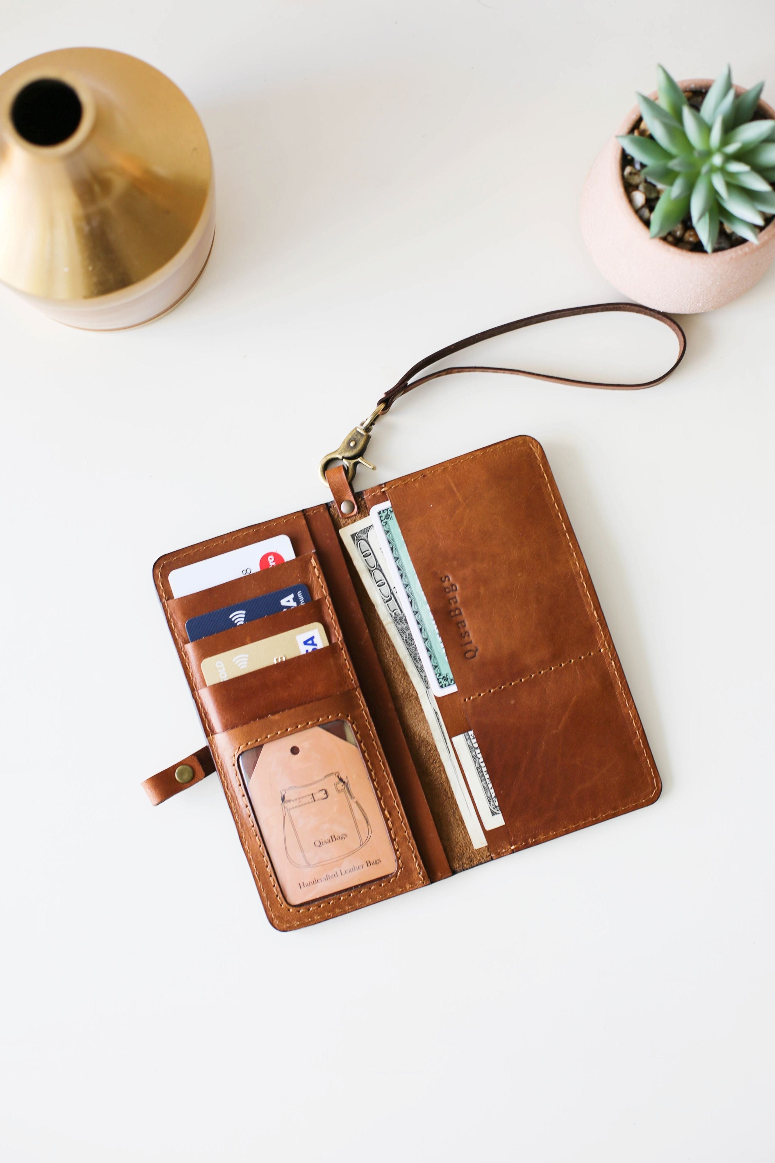 Handmade Brown Leather Wallet | Final Sale - Qisabags
