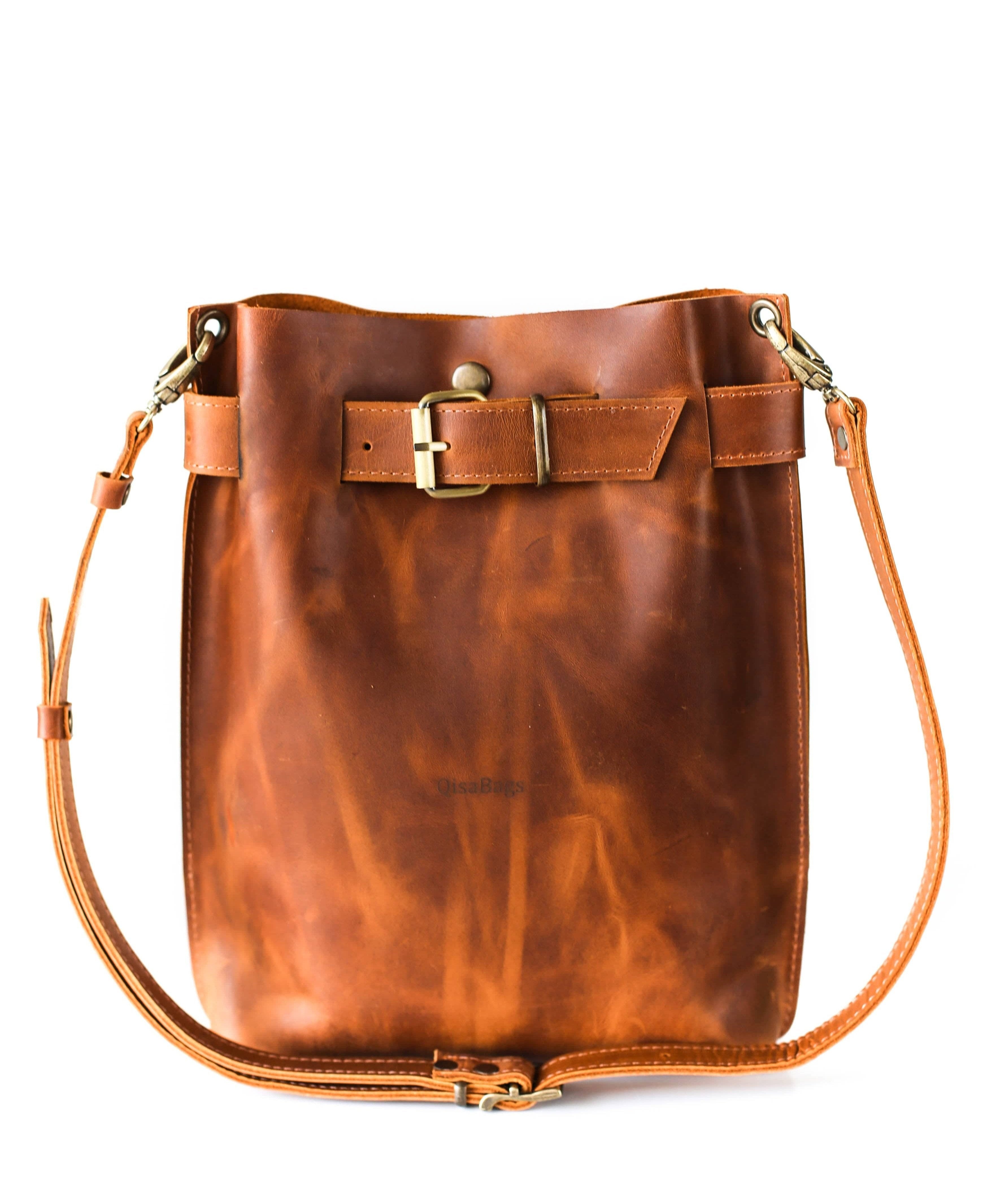 Handmade Brown leather Backpack