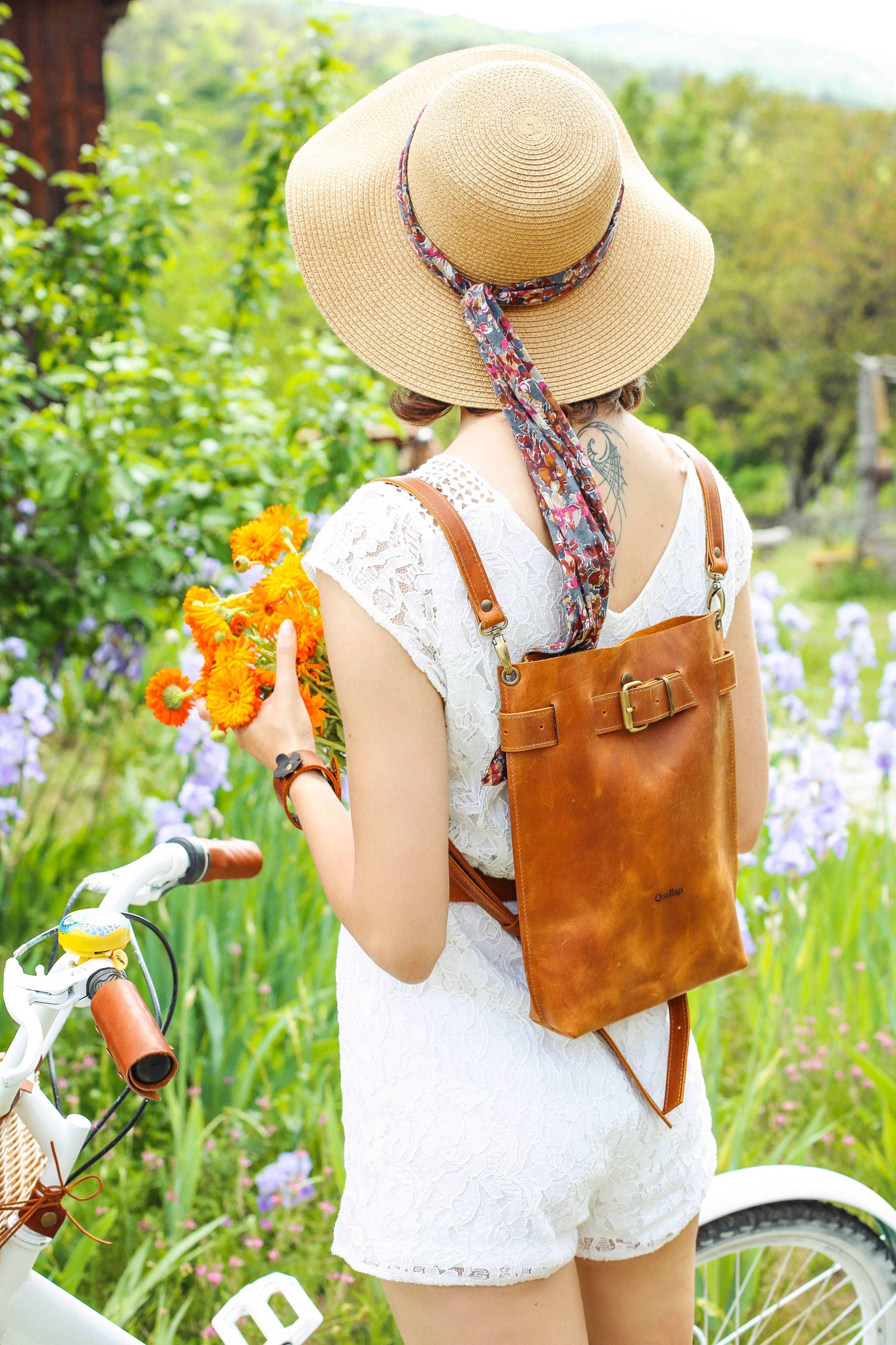 Handmade Vintage backpack