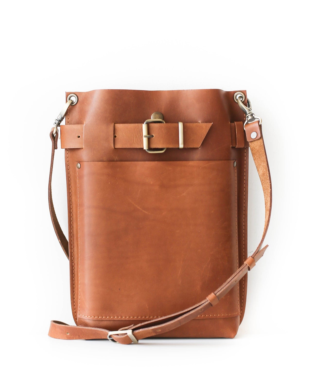 Brown Leather Backpack Womens