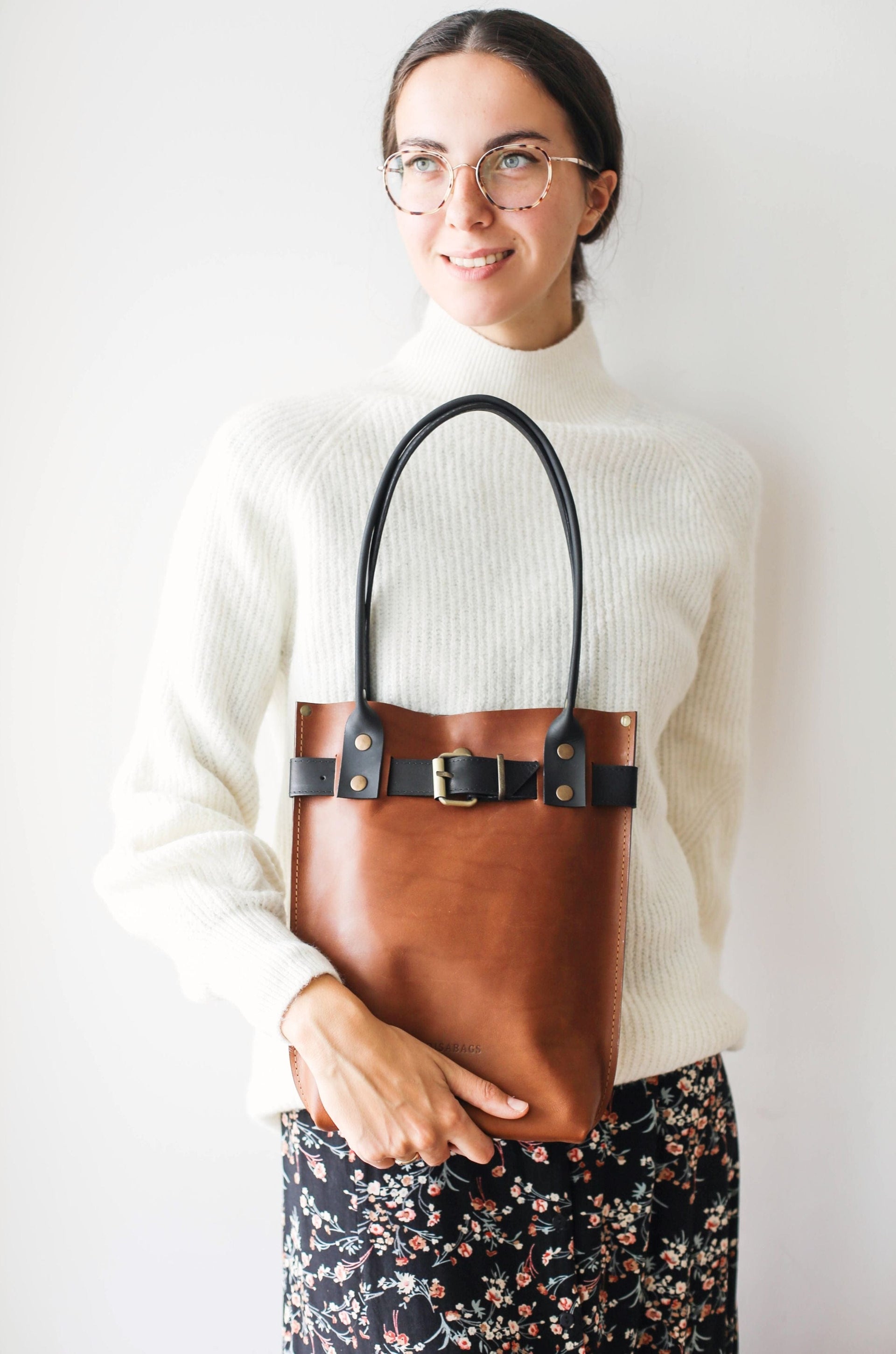 brown leather handbags
