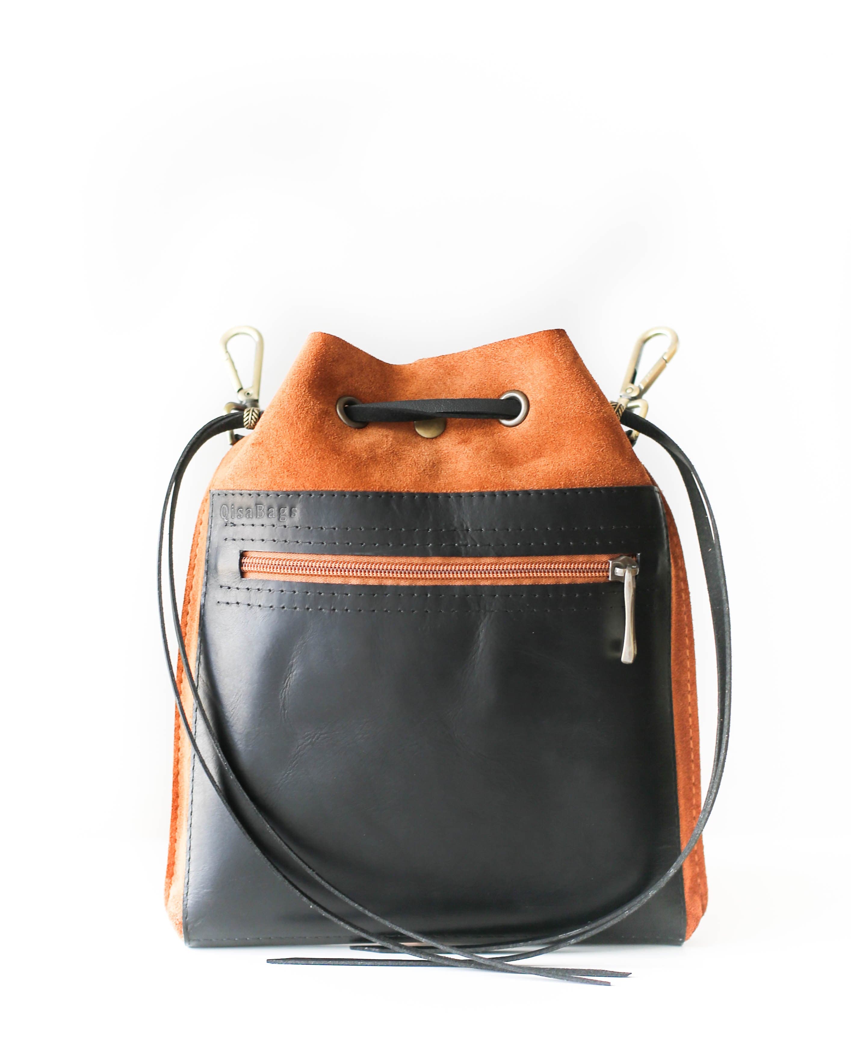 bucket leather bags