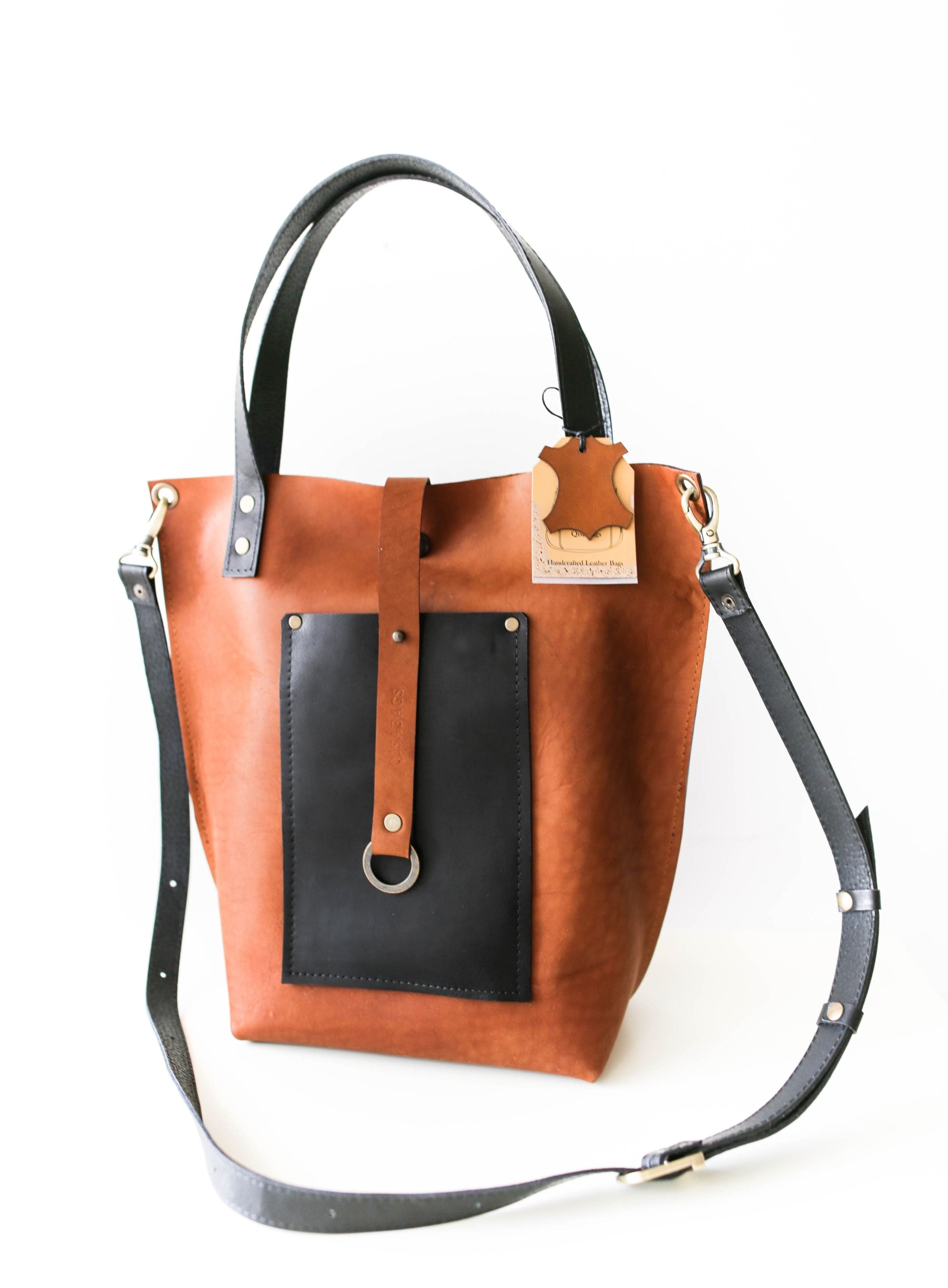 Designer Leather tote