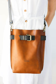 Brown Leather Crossbody bag