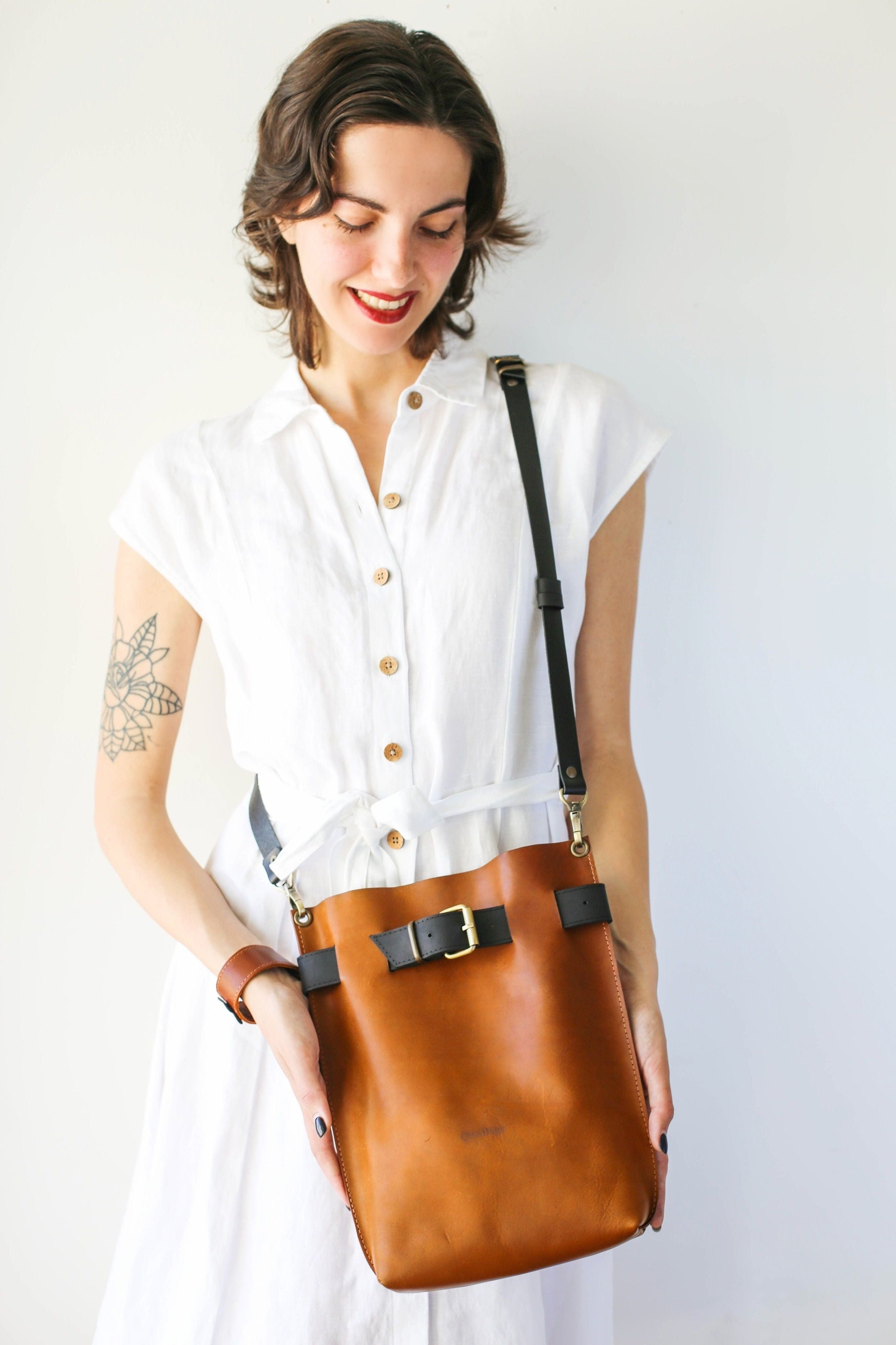 Handmade Brown leather bag