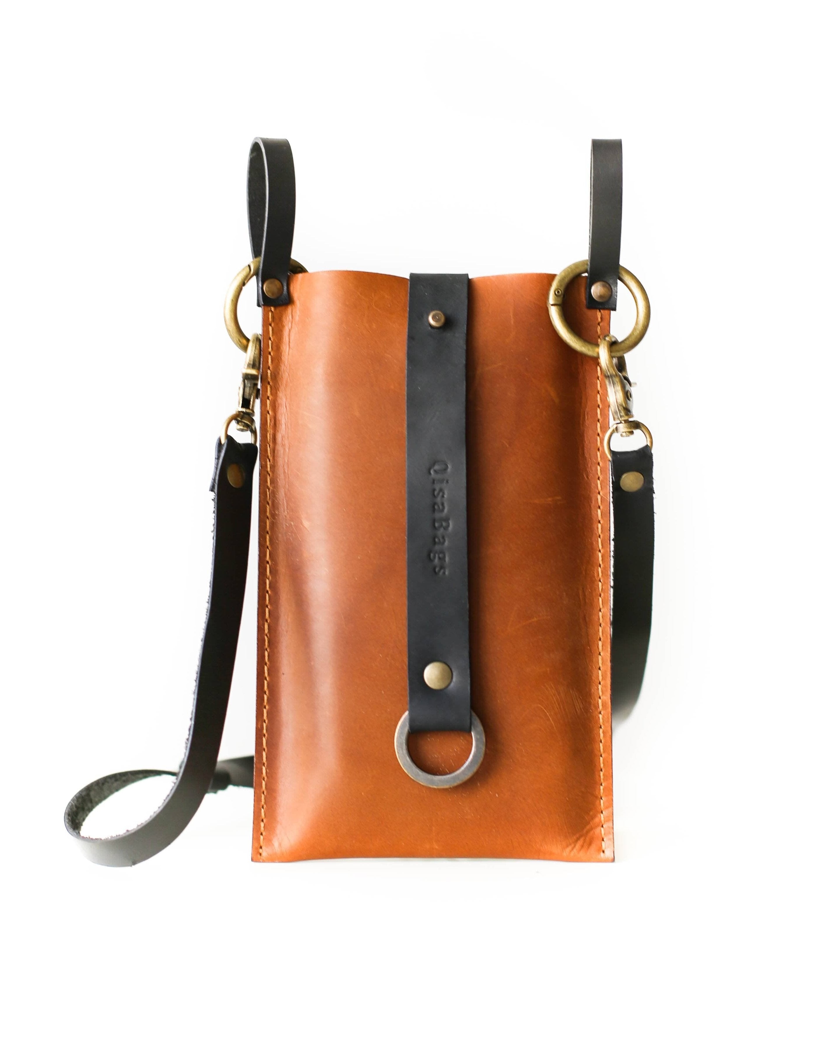 Leather Crossbody Phone Bag Phone Sling Bag Qisabags