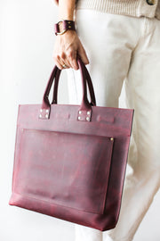 handmade leather briefcase for women