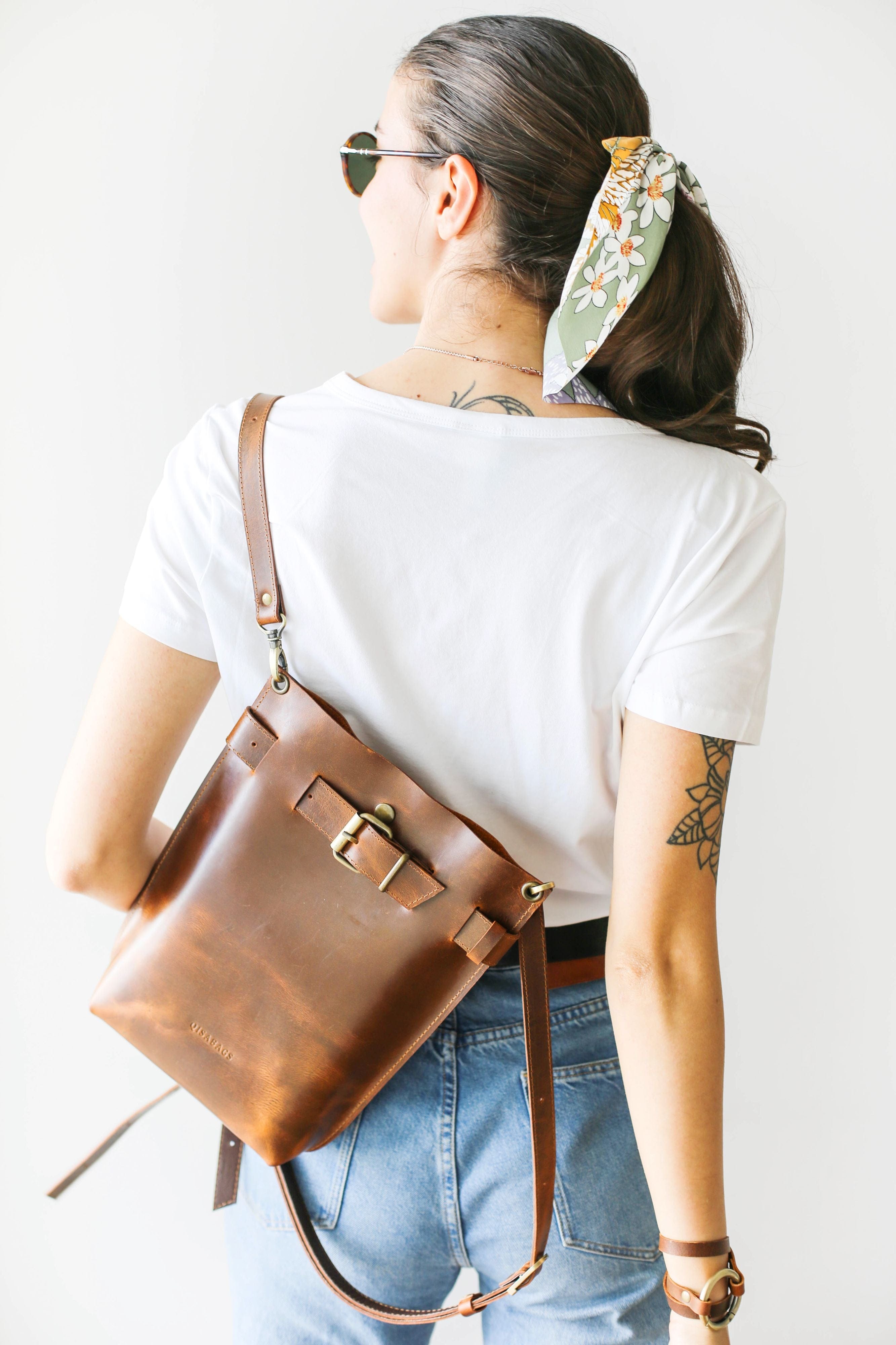 womens leather backpacks