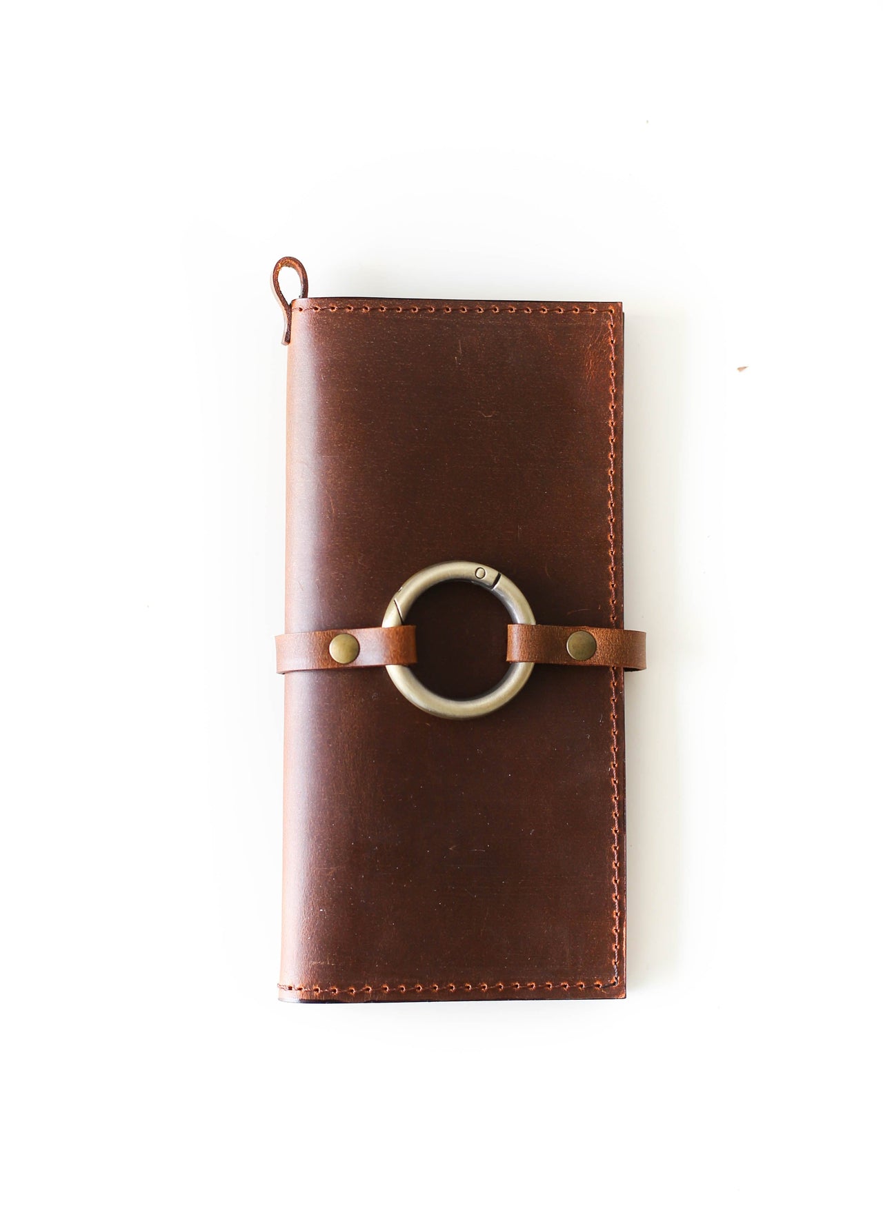 brown leather wallet womens