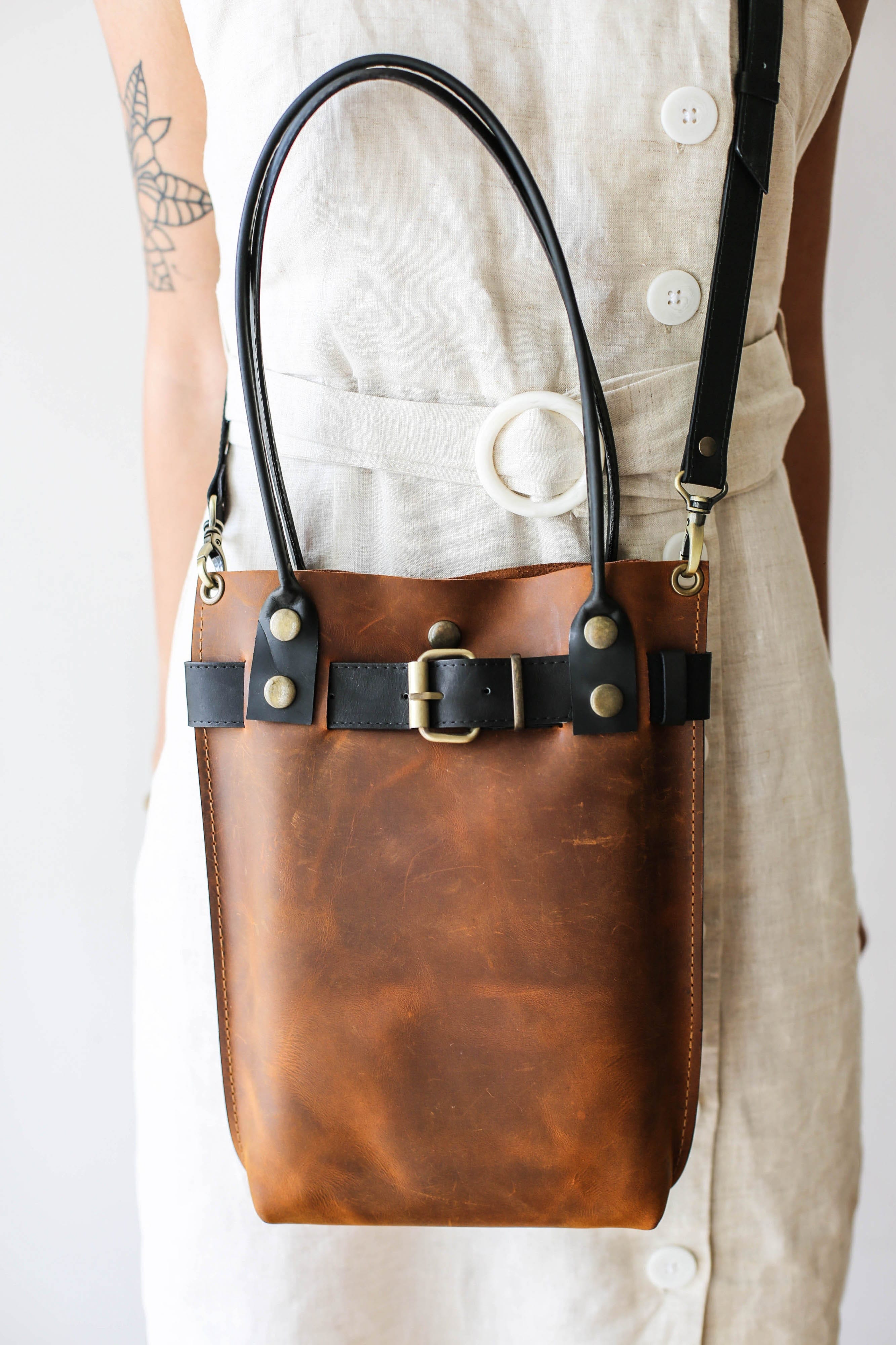 Genuine Leather Crossbody Bag