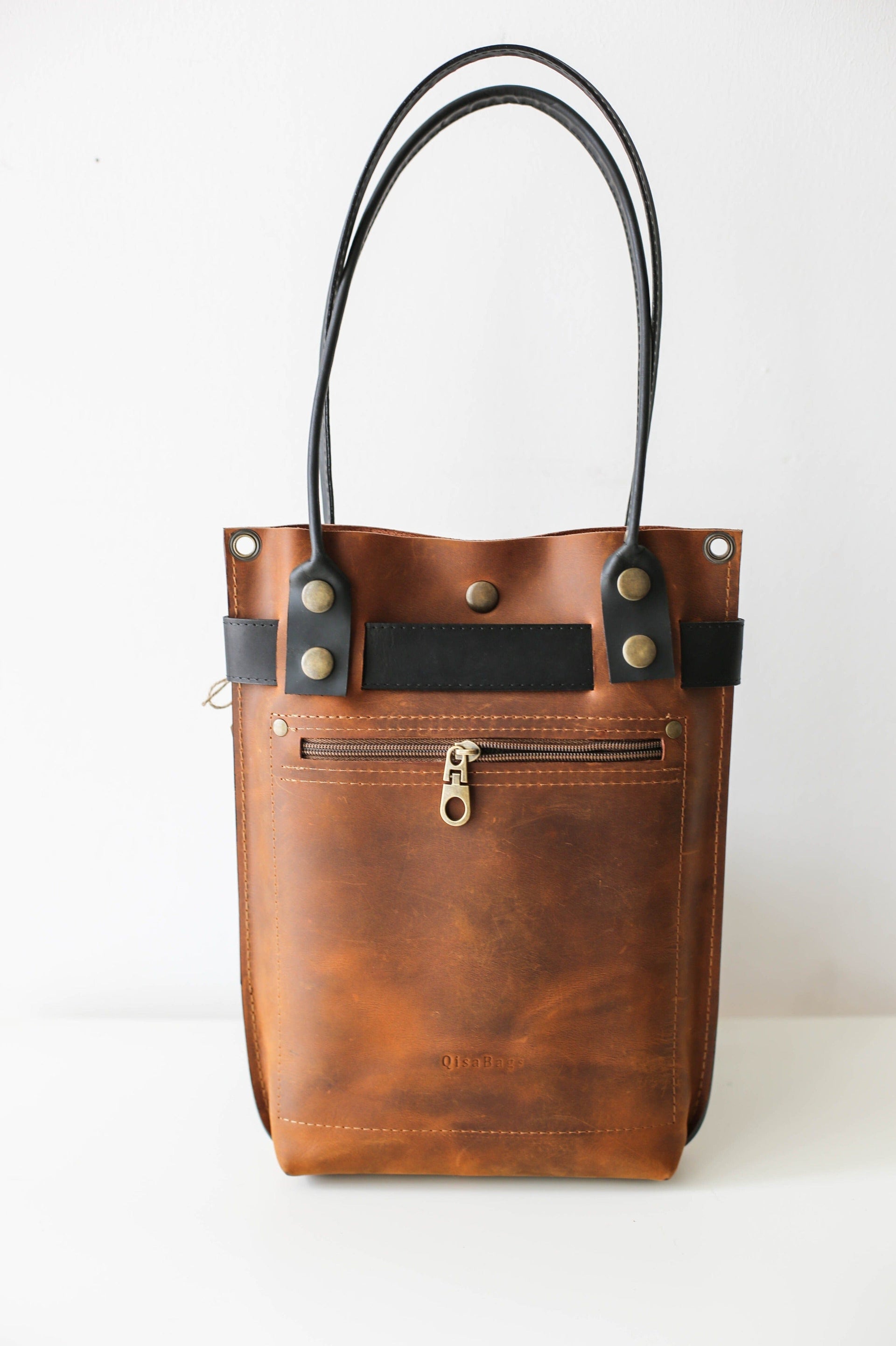 leather brown purses