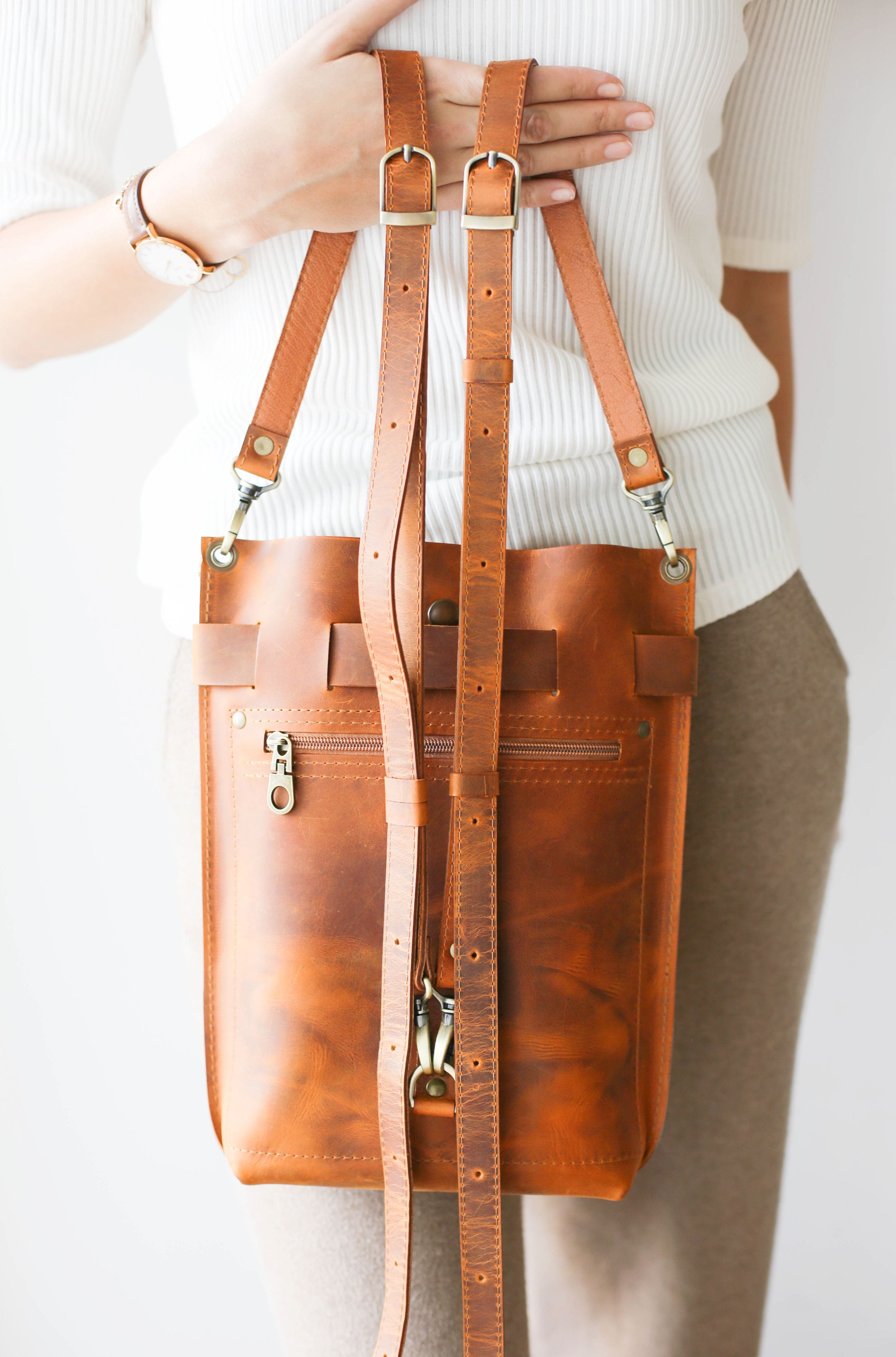 Leather Backpack for Women