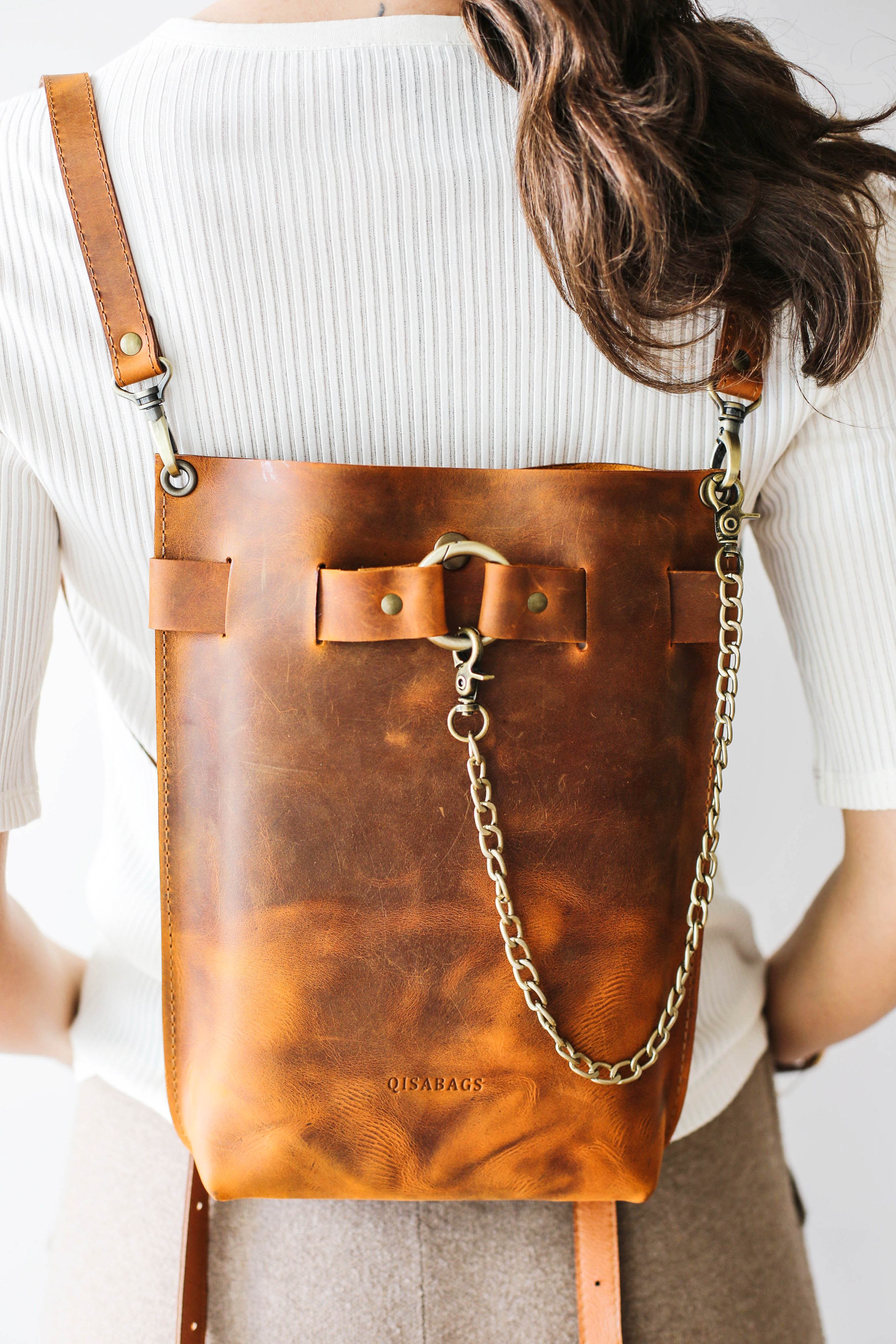 Leather Backpack Purse