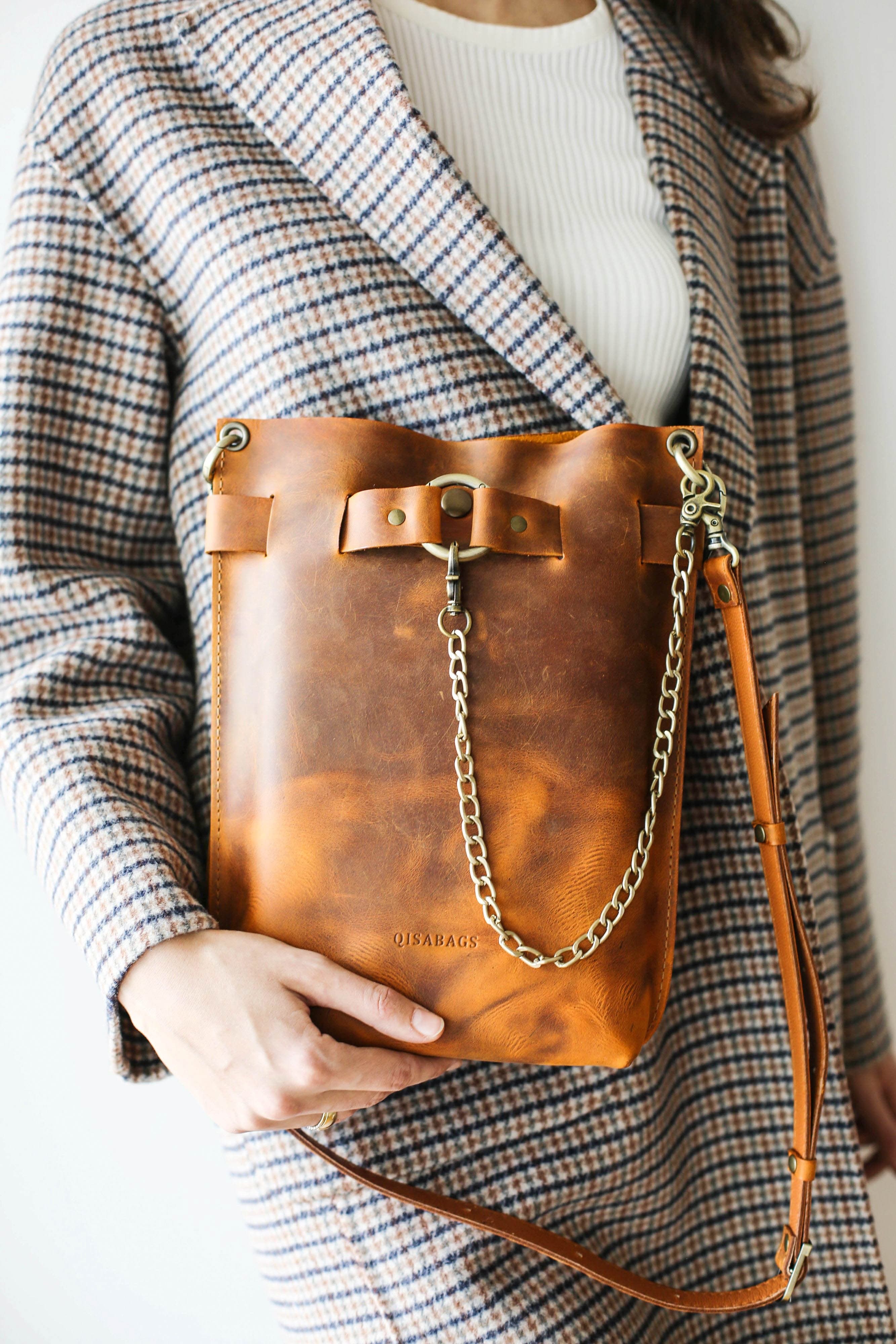 brown leather backpacks