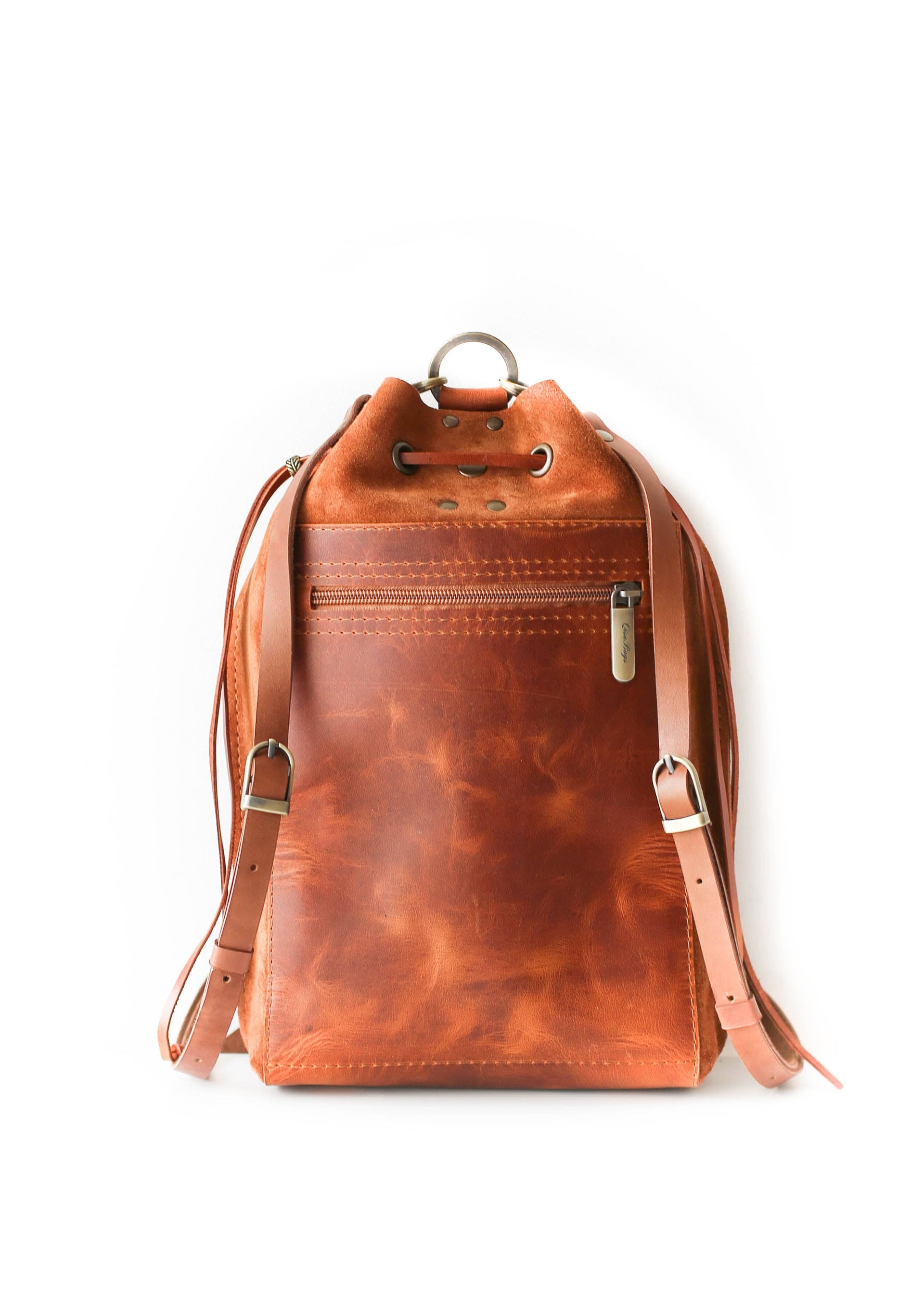 Brown leather Backpack