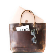 handmade leather briefcase