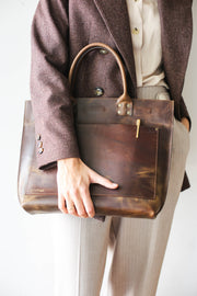 designer leather handbag for school