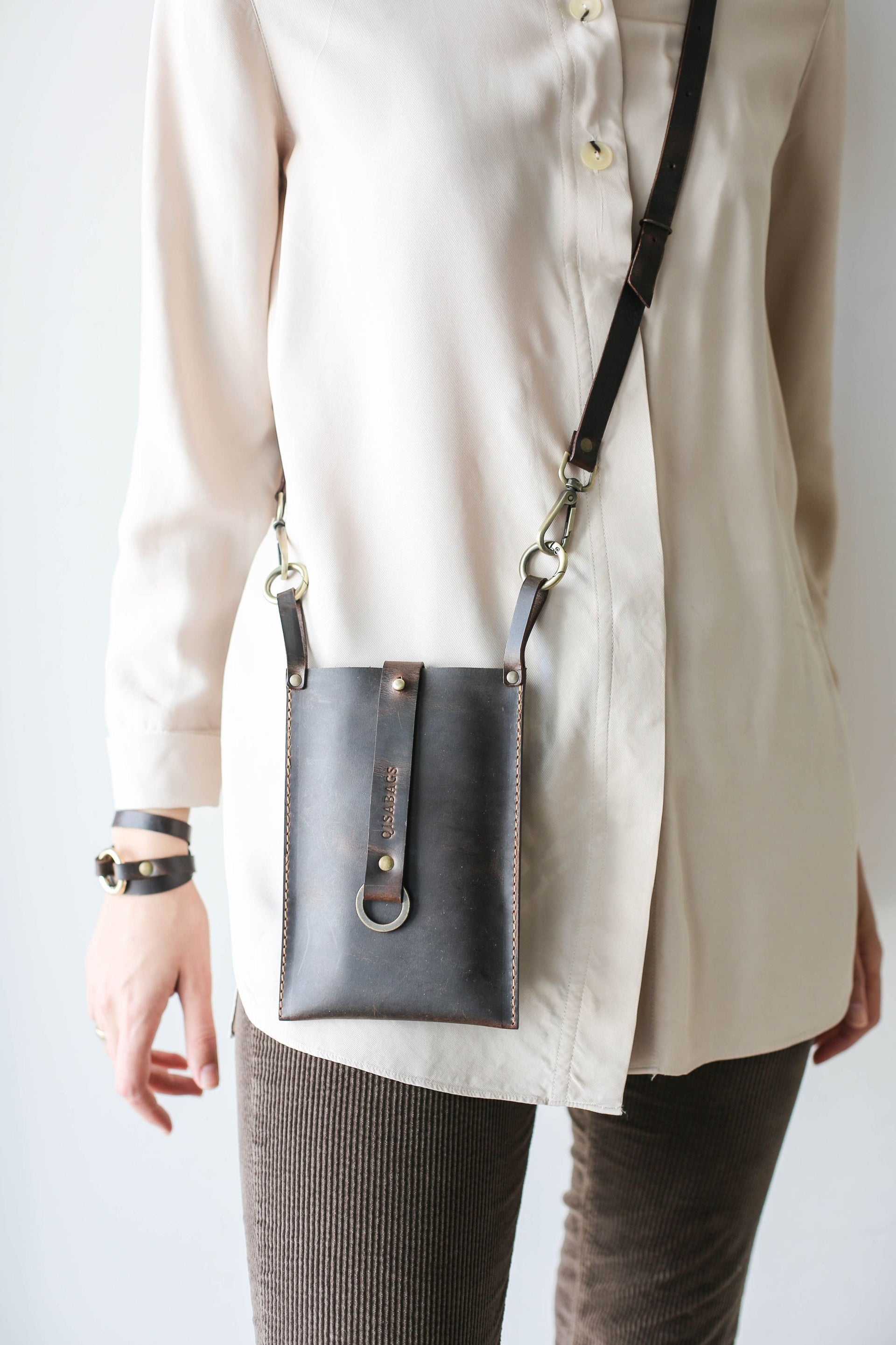 leather cross body purse