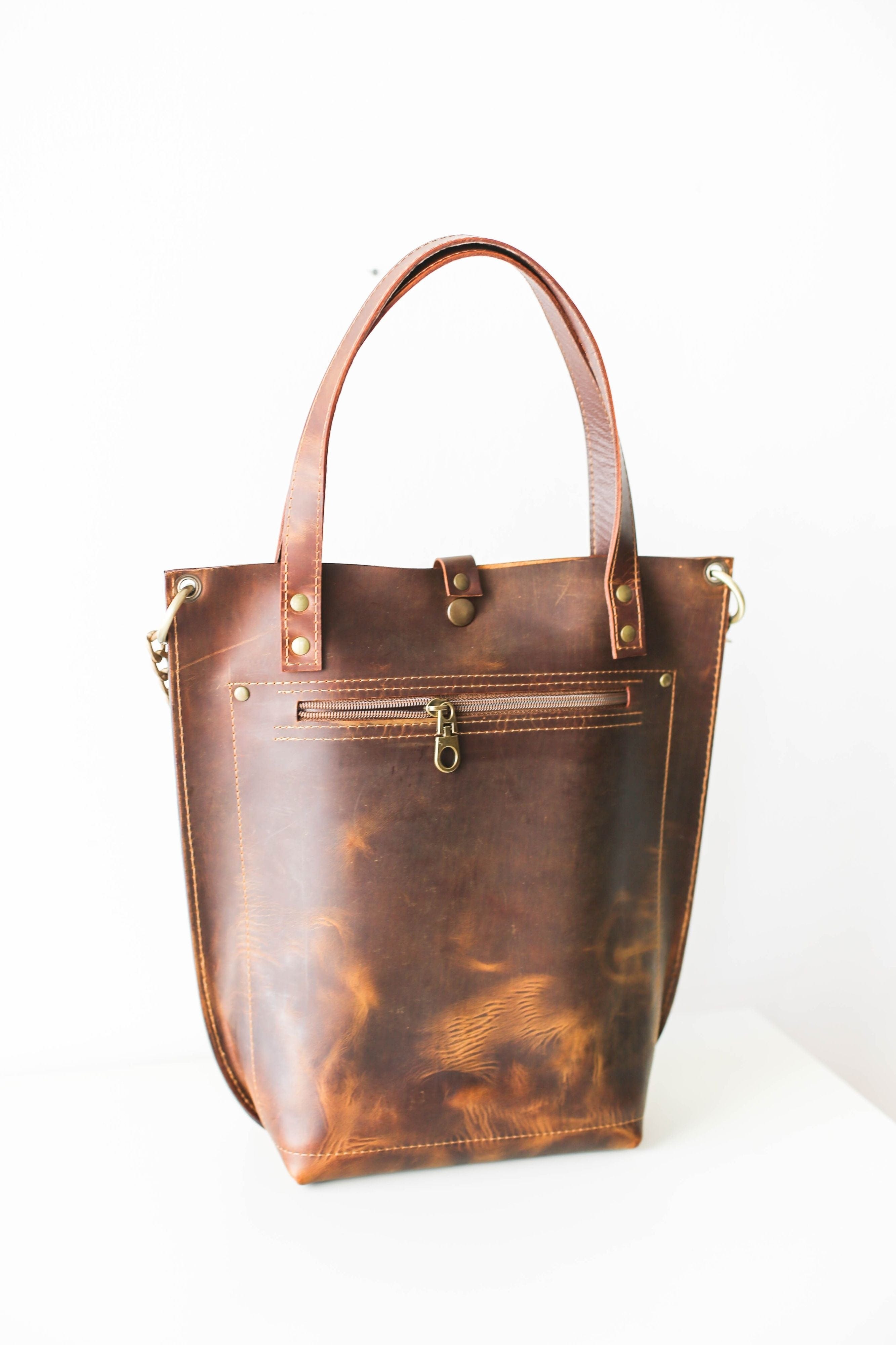 leather tote purse