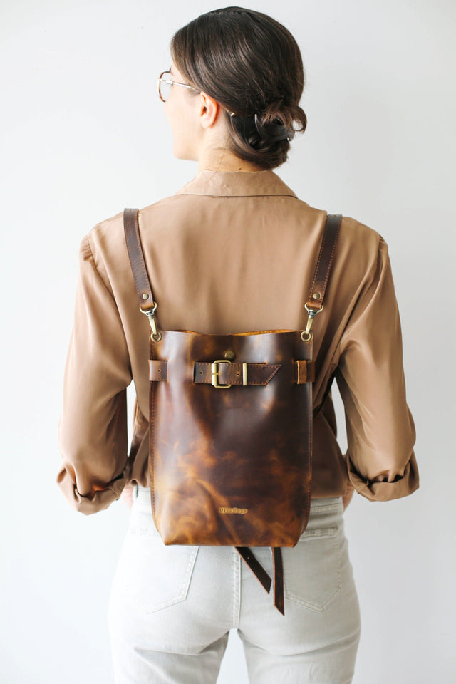 Handmade Leather Bag | Vintage Leather Backpack
